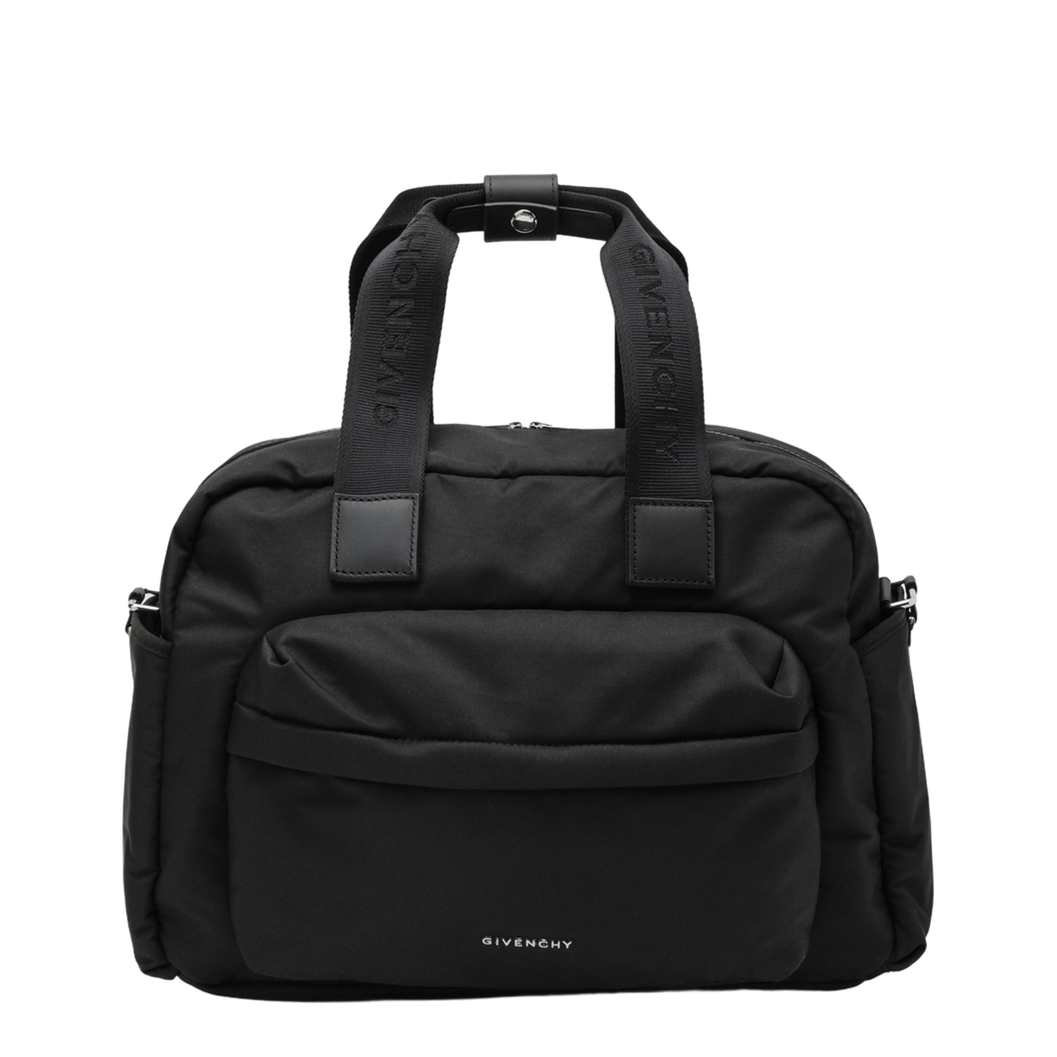 Black Baby Changing Bag with Logo
