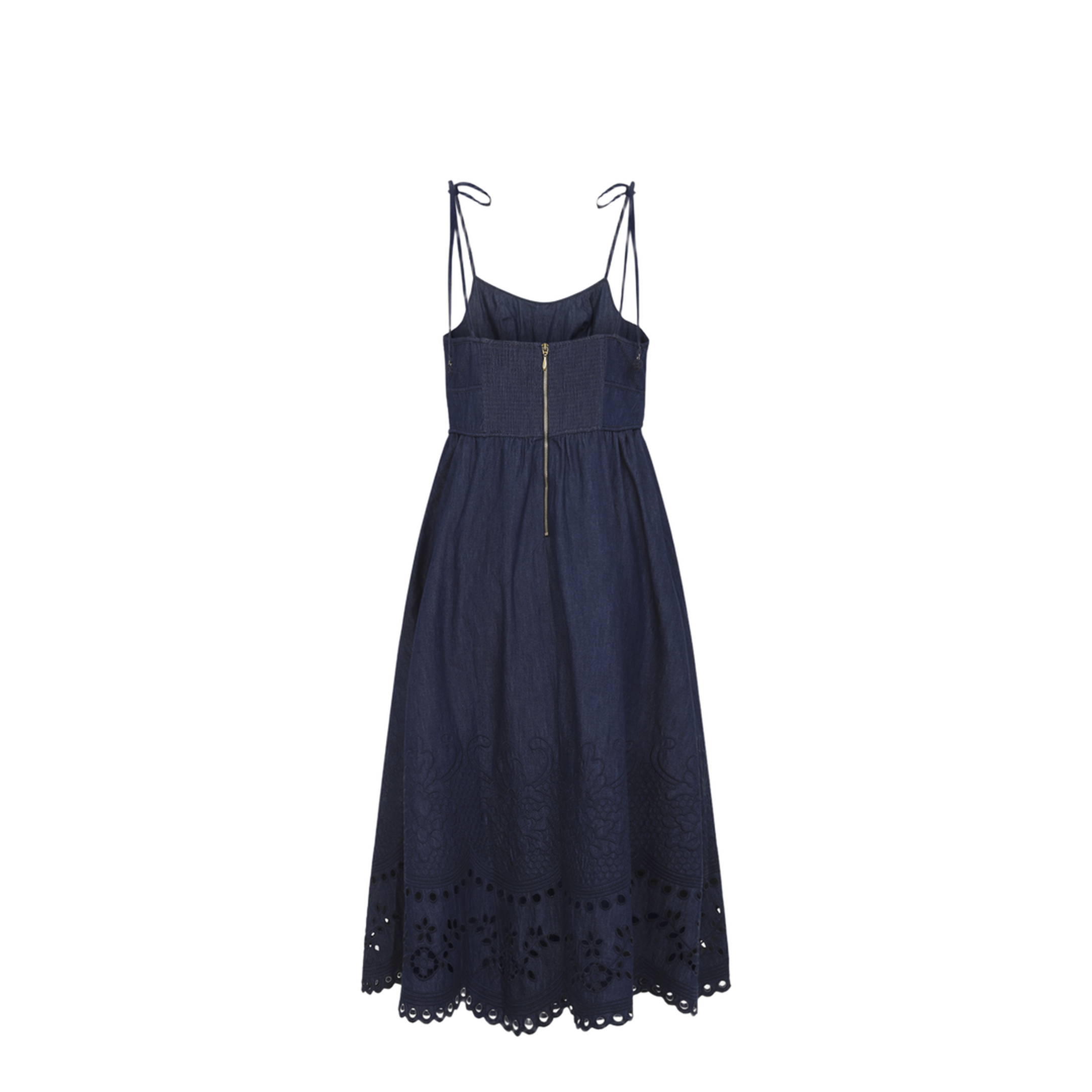 MAYFEYR - Zimmermann - Mahon Broderie Denim Midi Dress - 8319DSS263