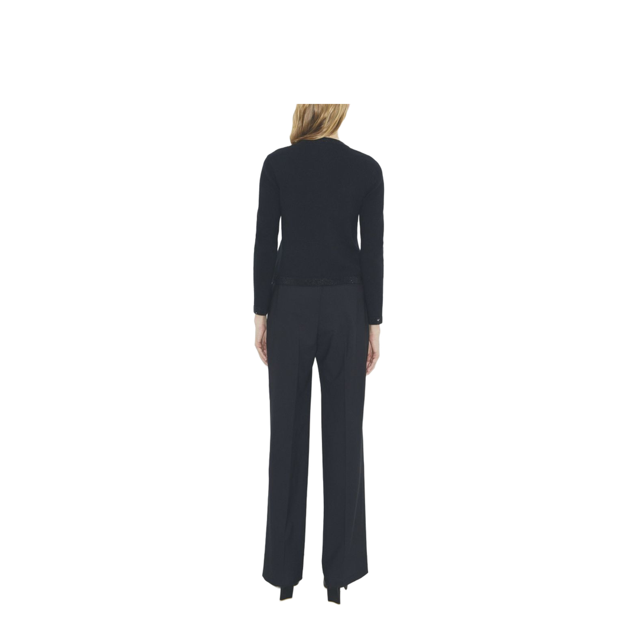 Wool Cardigan Black
