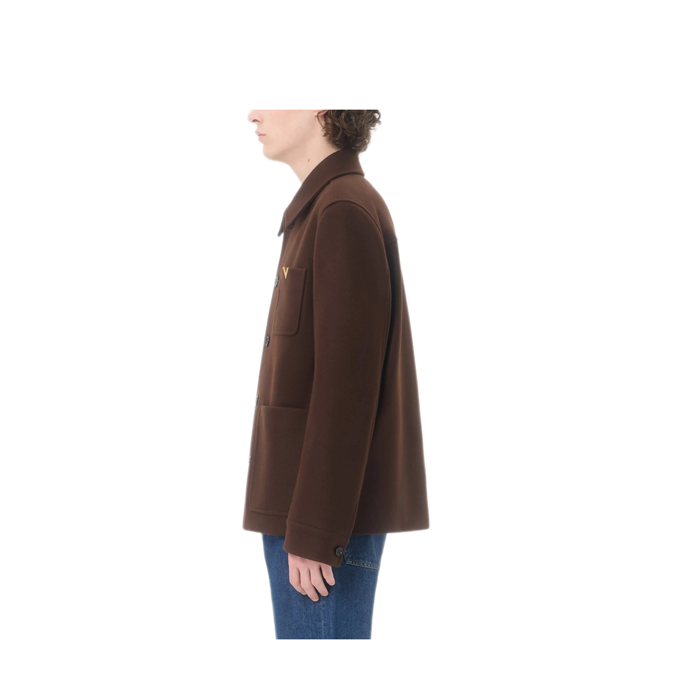 MAYFEYR - Valentino - Wool Jacket With Vgold - VCJH44BKA3DC