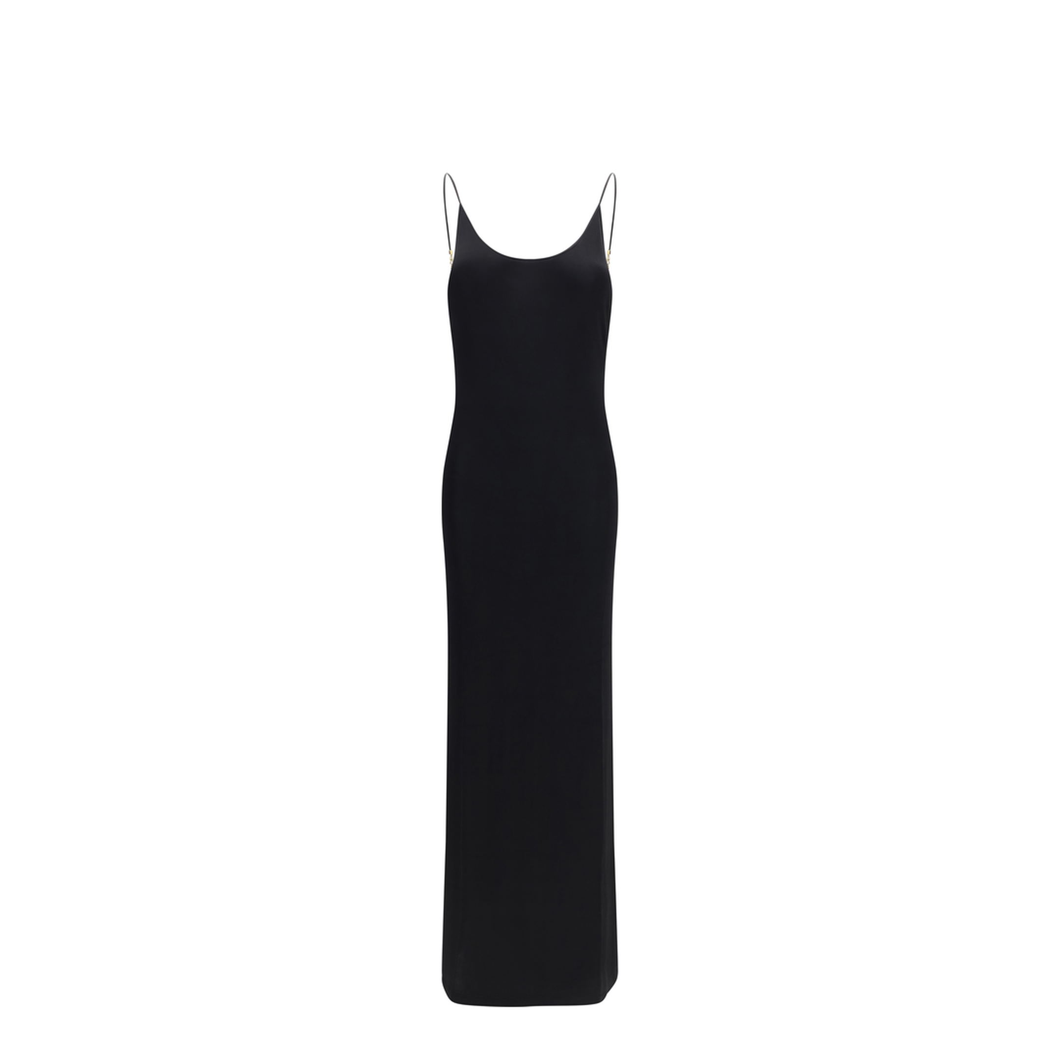 MAYFEYR - Saint Laurent - Backless Knit Dress With Cassandre Chain - 876792Y38DS