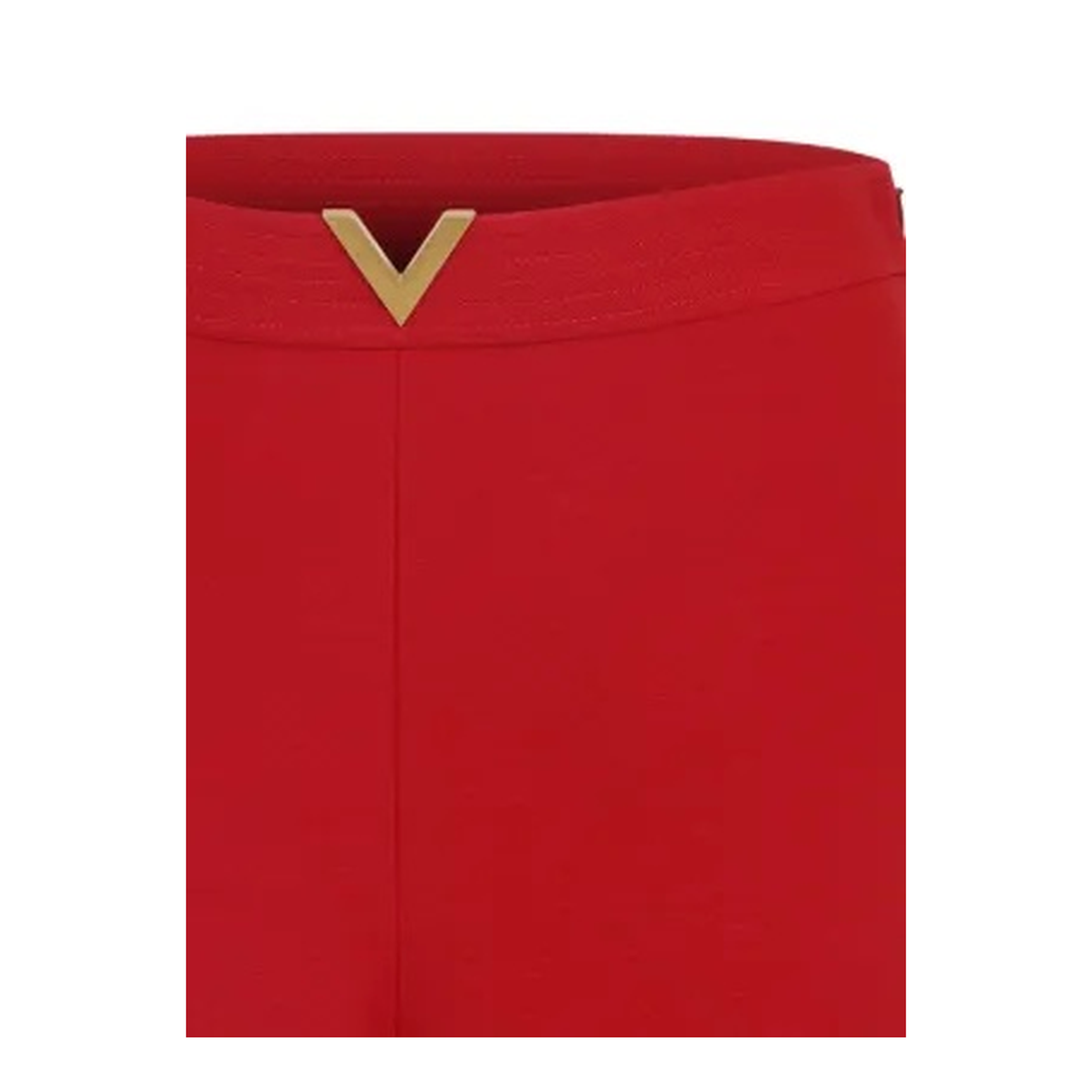 Wool Mini Shorts Red