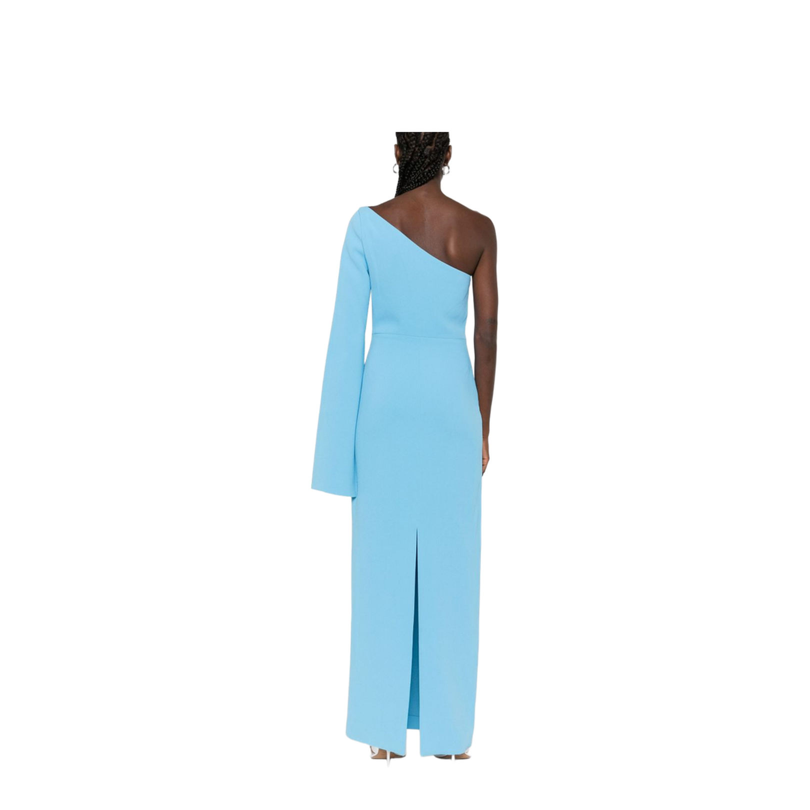 Light Blue One-Shoulder Maxi Dress