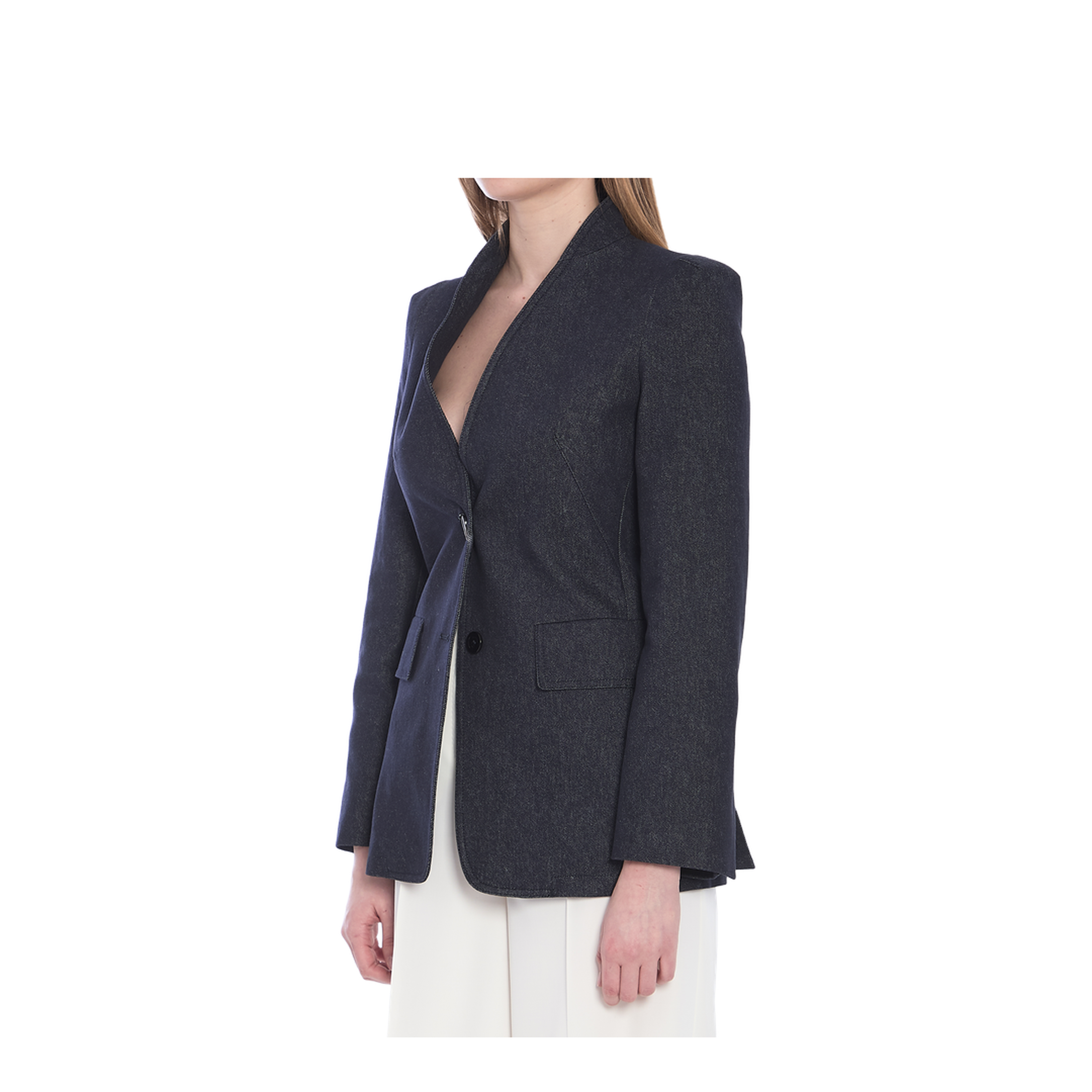 Slim-fit single-breasted blazer