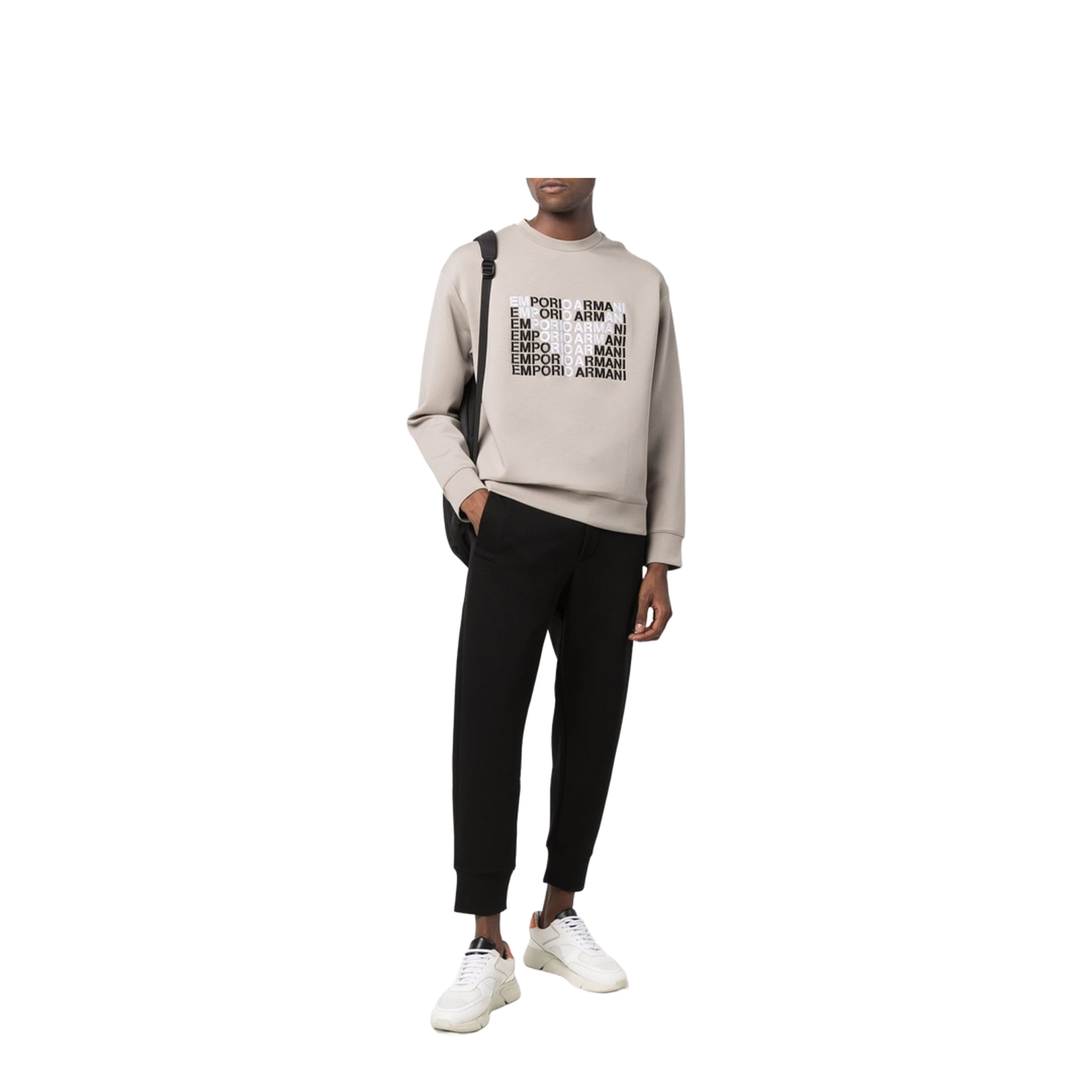 Cotton Blend Sweatpants - Black