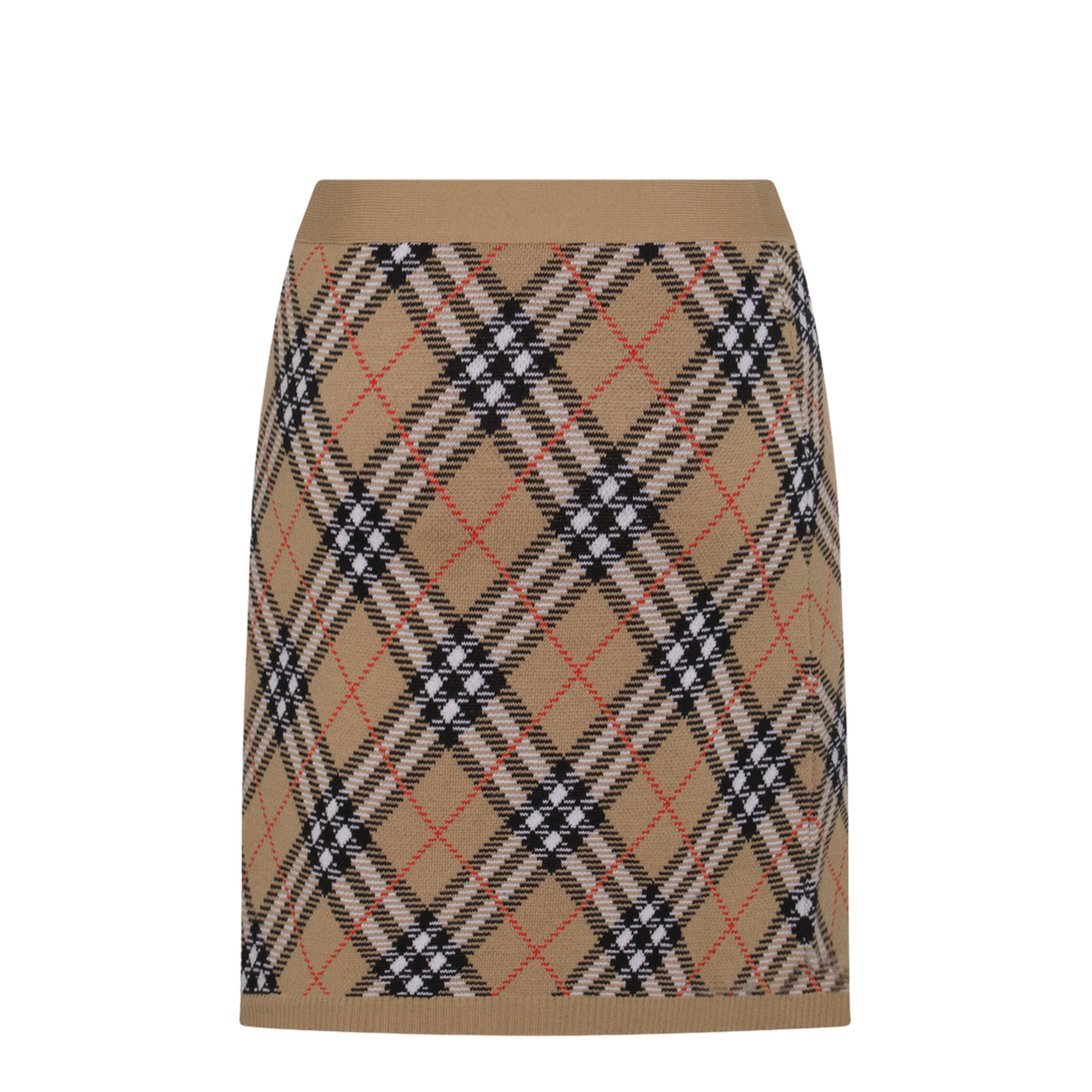 Embroidered Wool Blend Mini Skirt