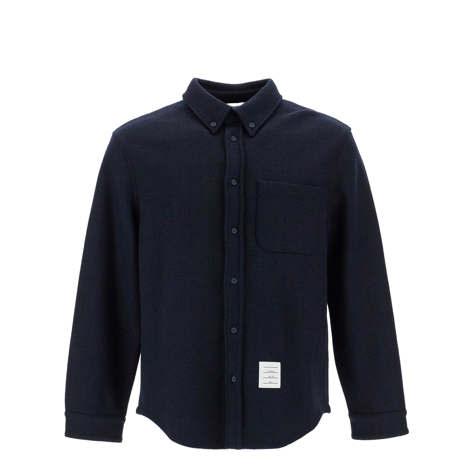 Midnight Blue Cotton Blend Oversize Shirt