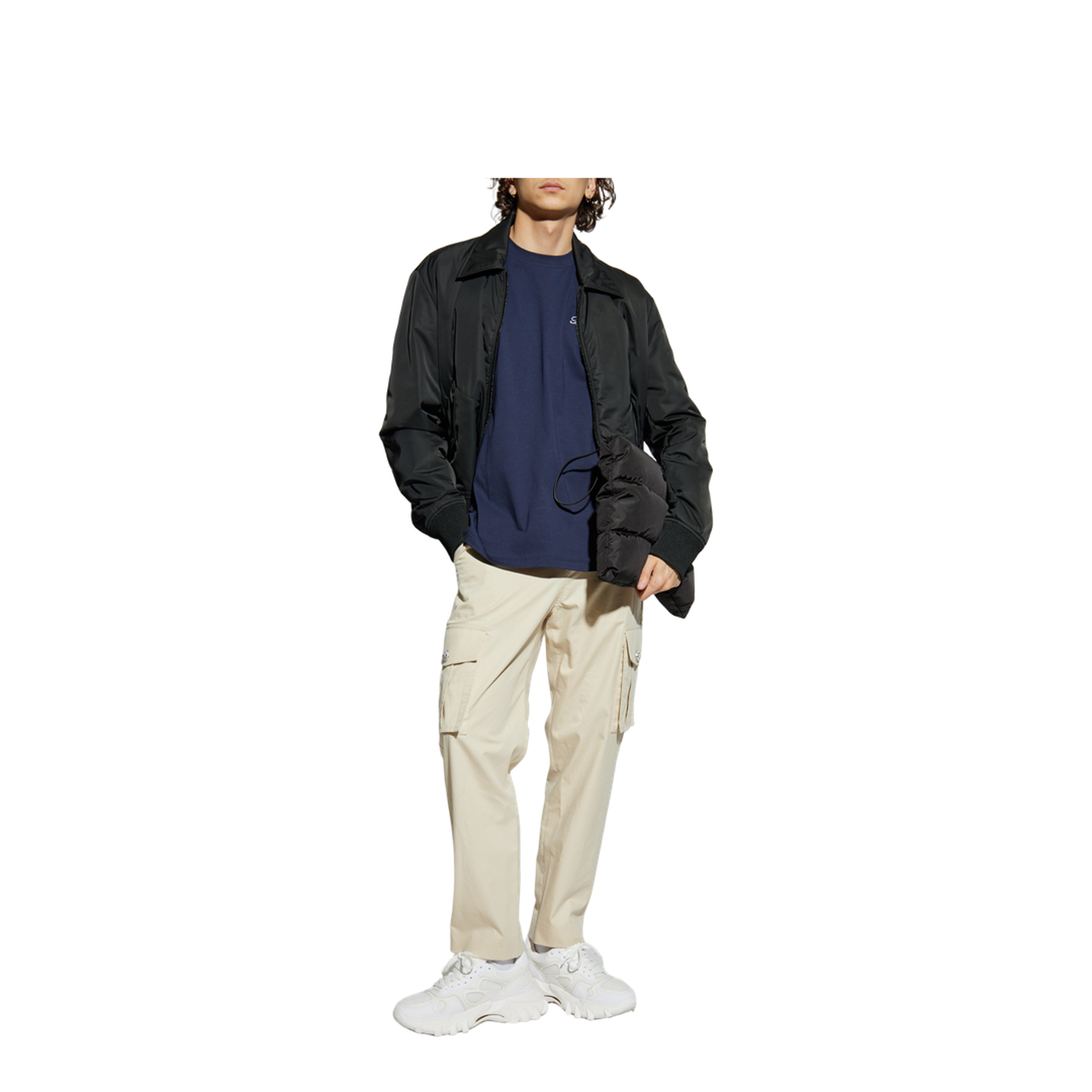 Marine Blue Embroidered Signature T-shirt