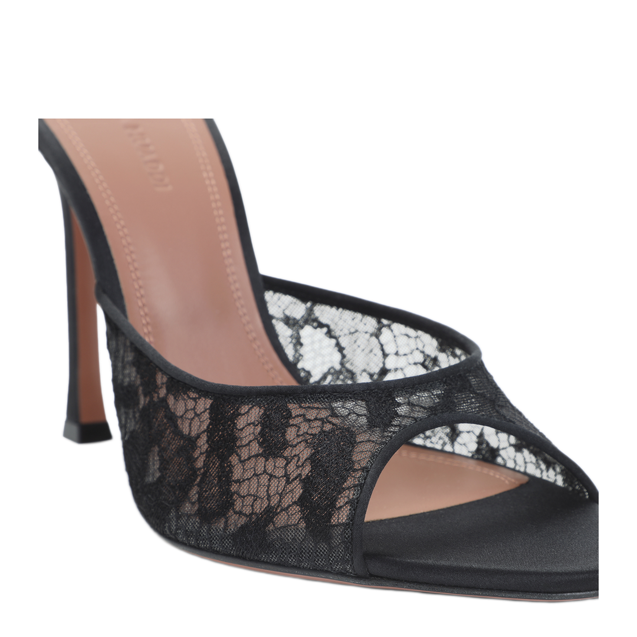 MAYFEYR - Amina Muaddi - Alexa Lace Slipper - 17S366113ALEBLACK