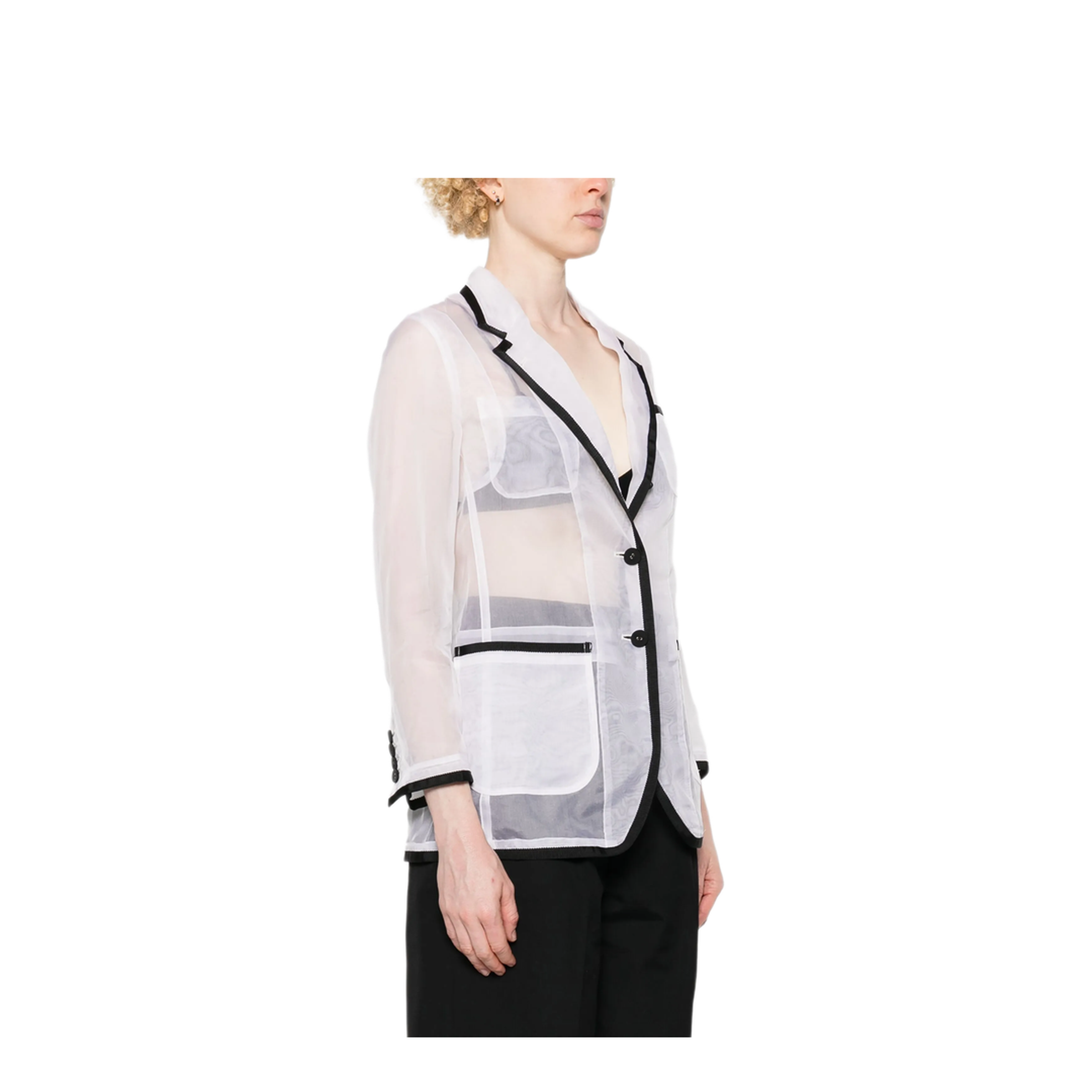 MAYFEYR - Thom Browne - Semi-Sheer Organza Blazer - FBC927B05762100