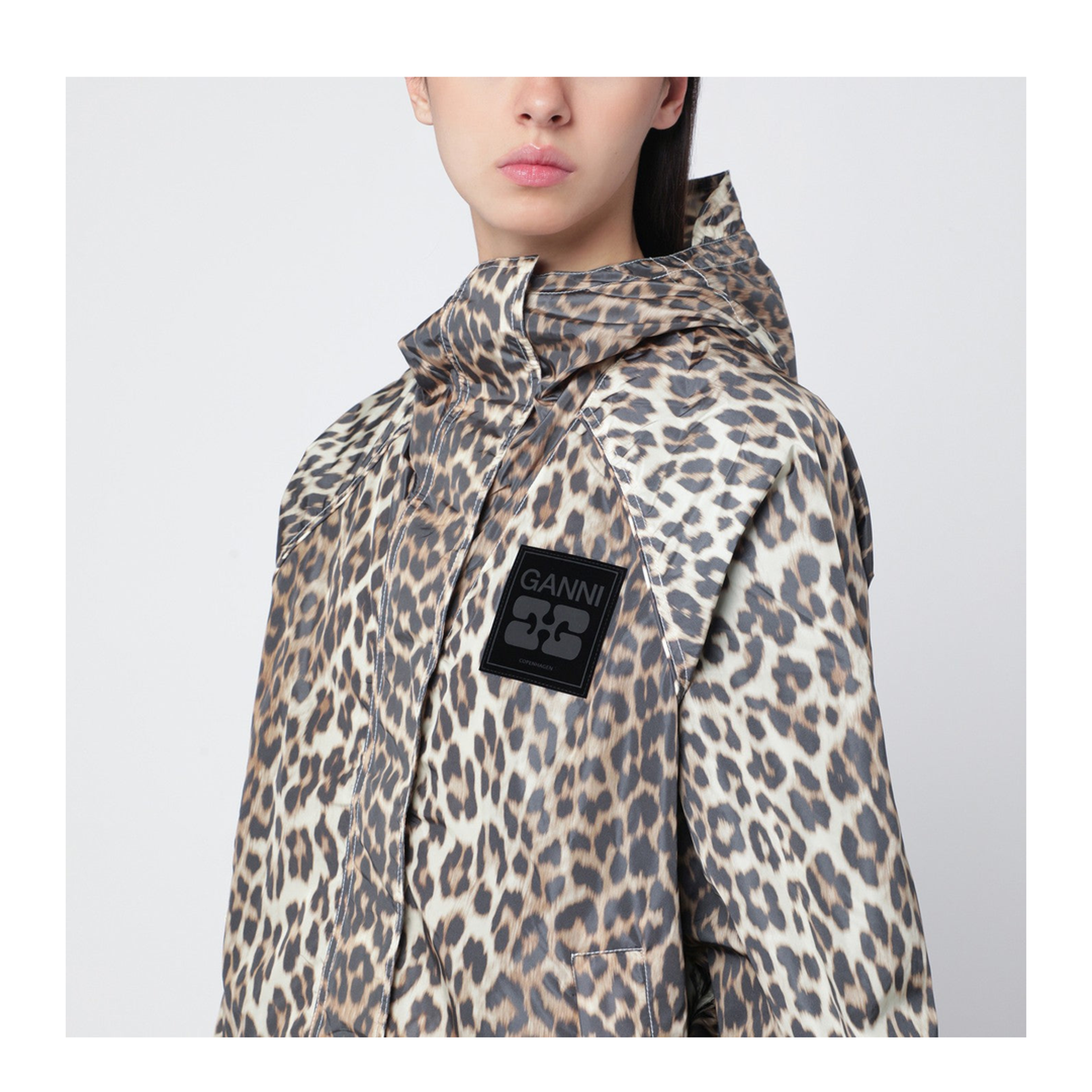 Jacket with Leopard Print
