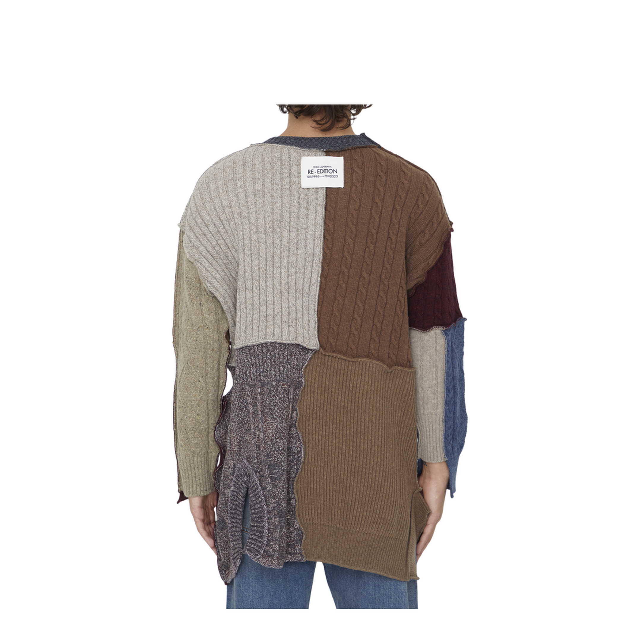 Patchwork Distressed Cardigan