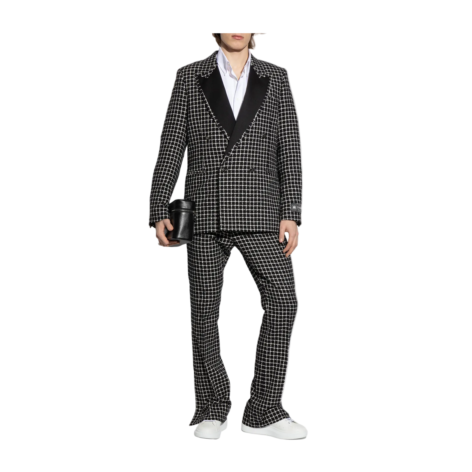 Blazer with check pattern
