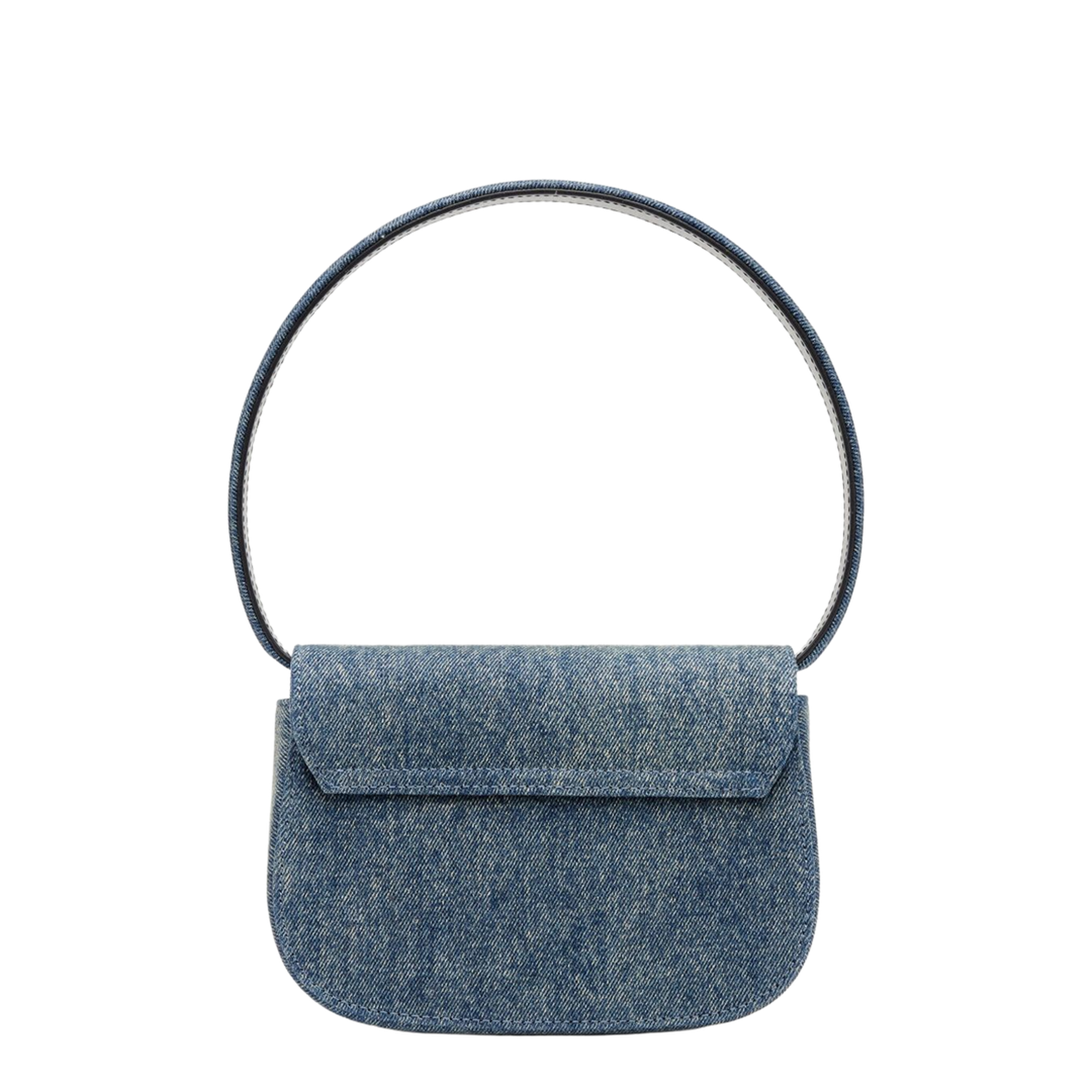 1DR Denim Shoulder Bag - Clear Blue