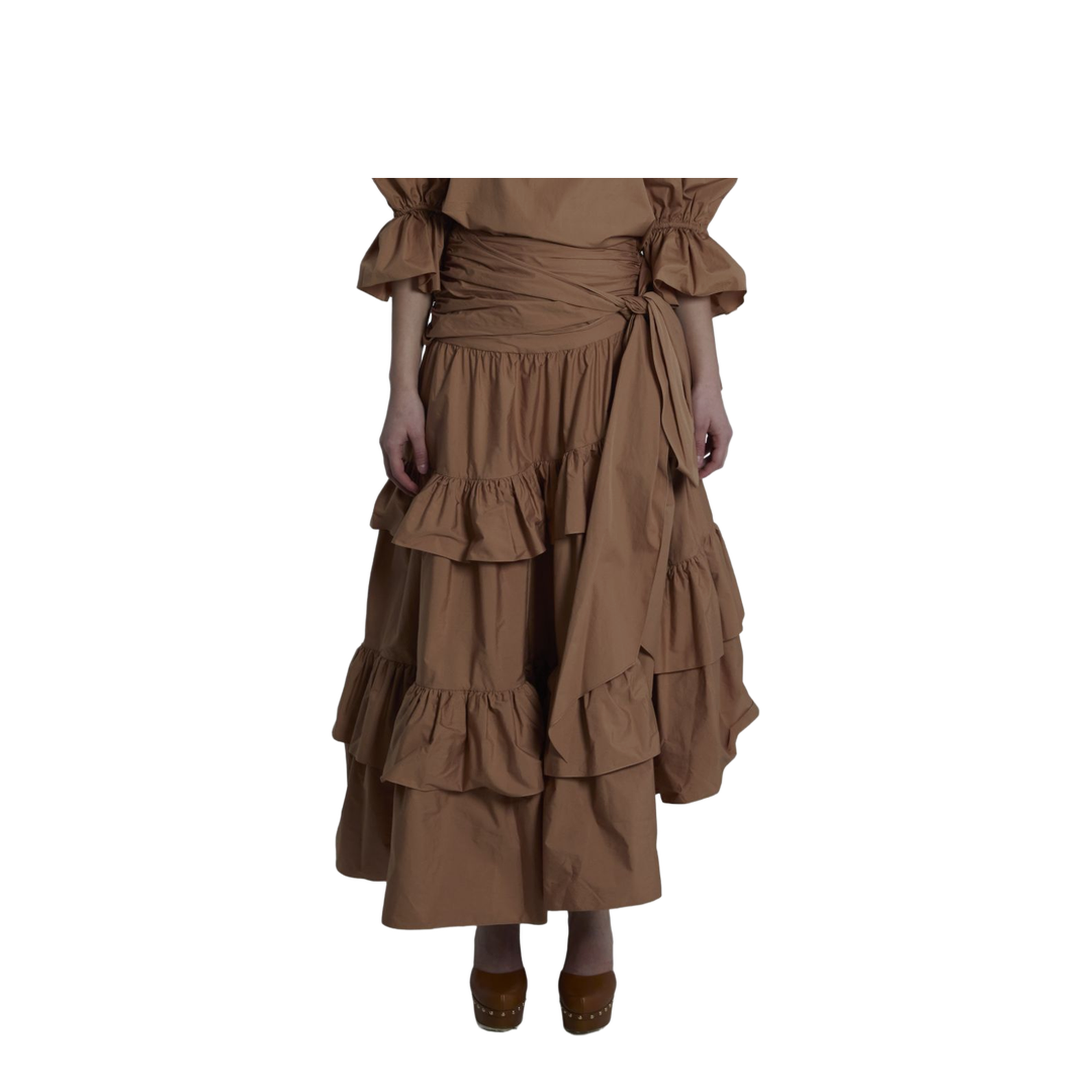 Maxi Skirt with Ruffles