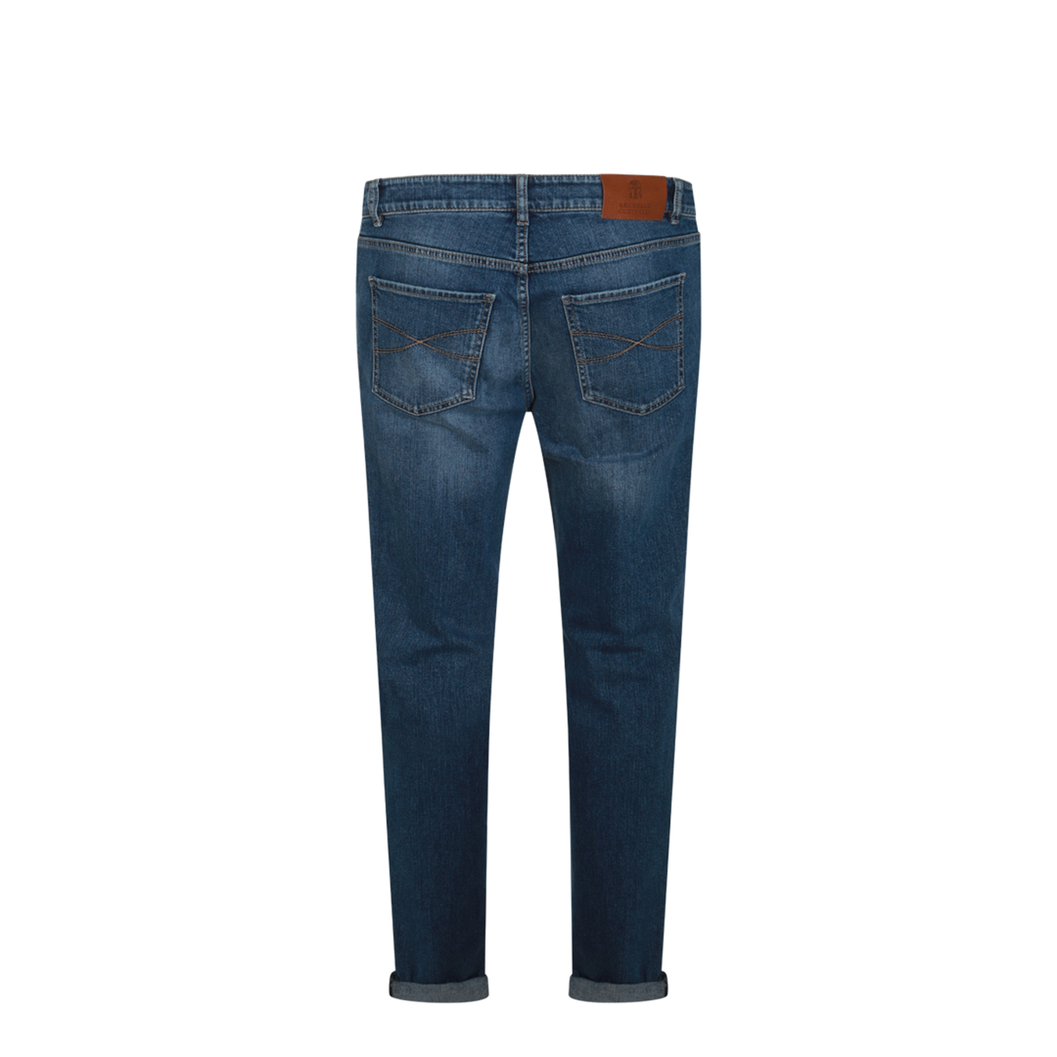 Logo Embroidery Stretch Jeans