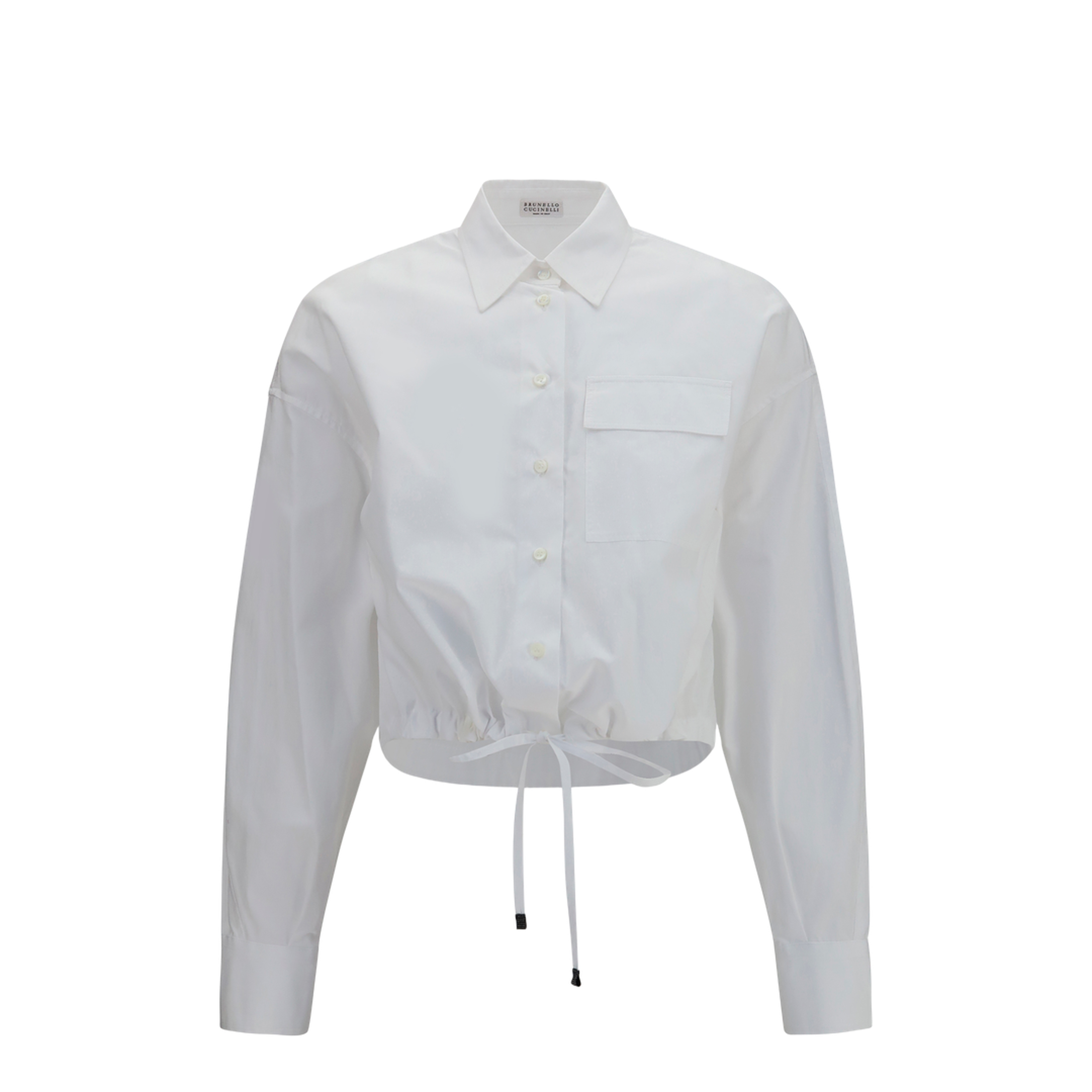MAYFEYR - Brunello Cucinelli - Cotton Shirt With Drawstring Waist - MH772NA916