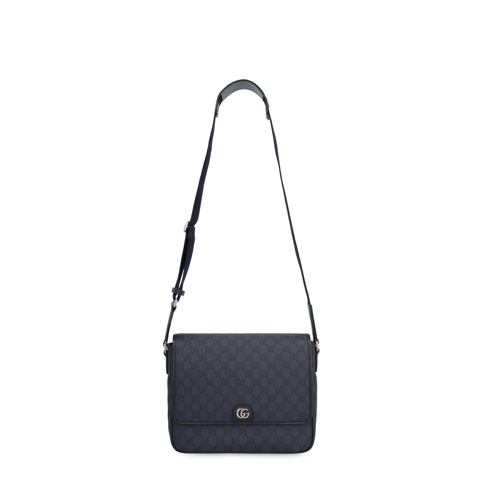 Ophidia Medium Canvas Messenger Bag - Navy Blue