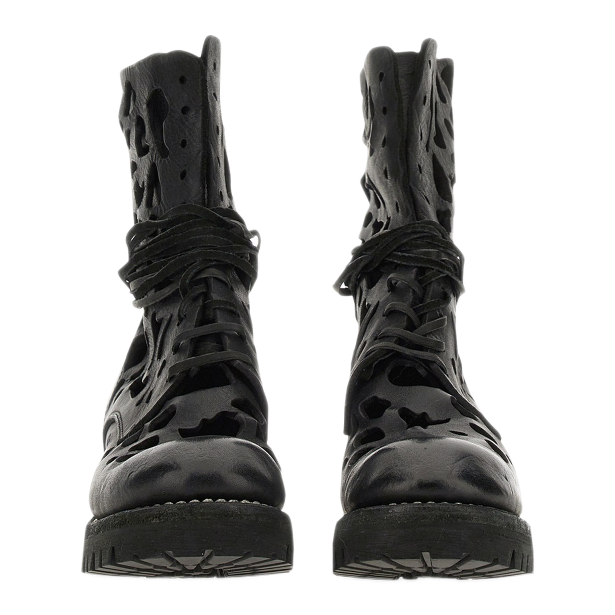 MAYFEYR - Guidi - Ankle Boot With Cut Out Details - 791VLSBLKT