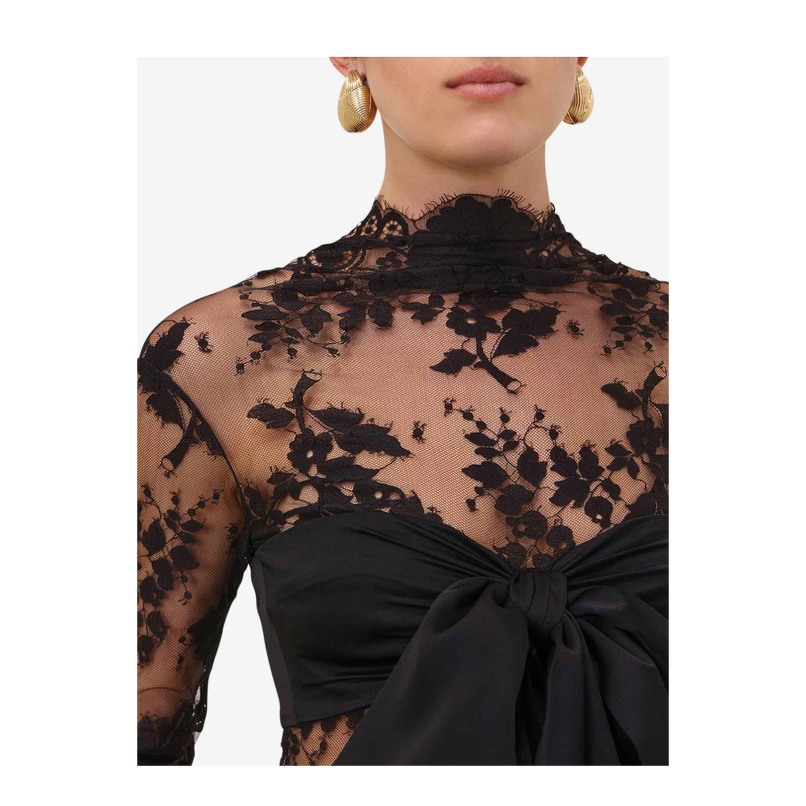 Lace Bow Blouse