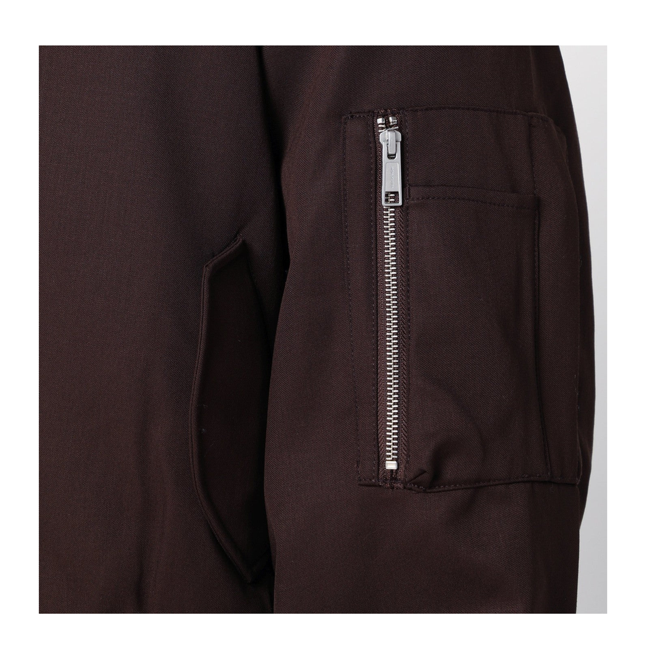 MAYFEYR - Entire Studios - Dark Brown Zip Up Bomber Jacket - ESU-W25-1048-DBWODB