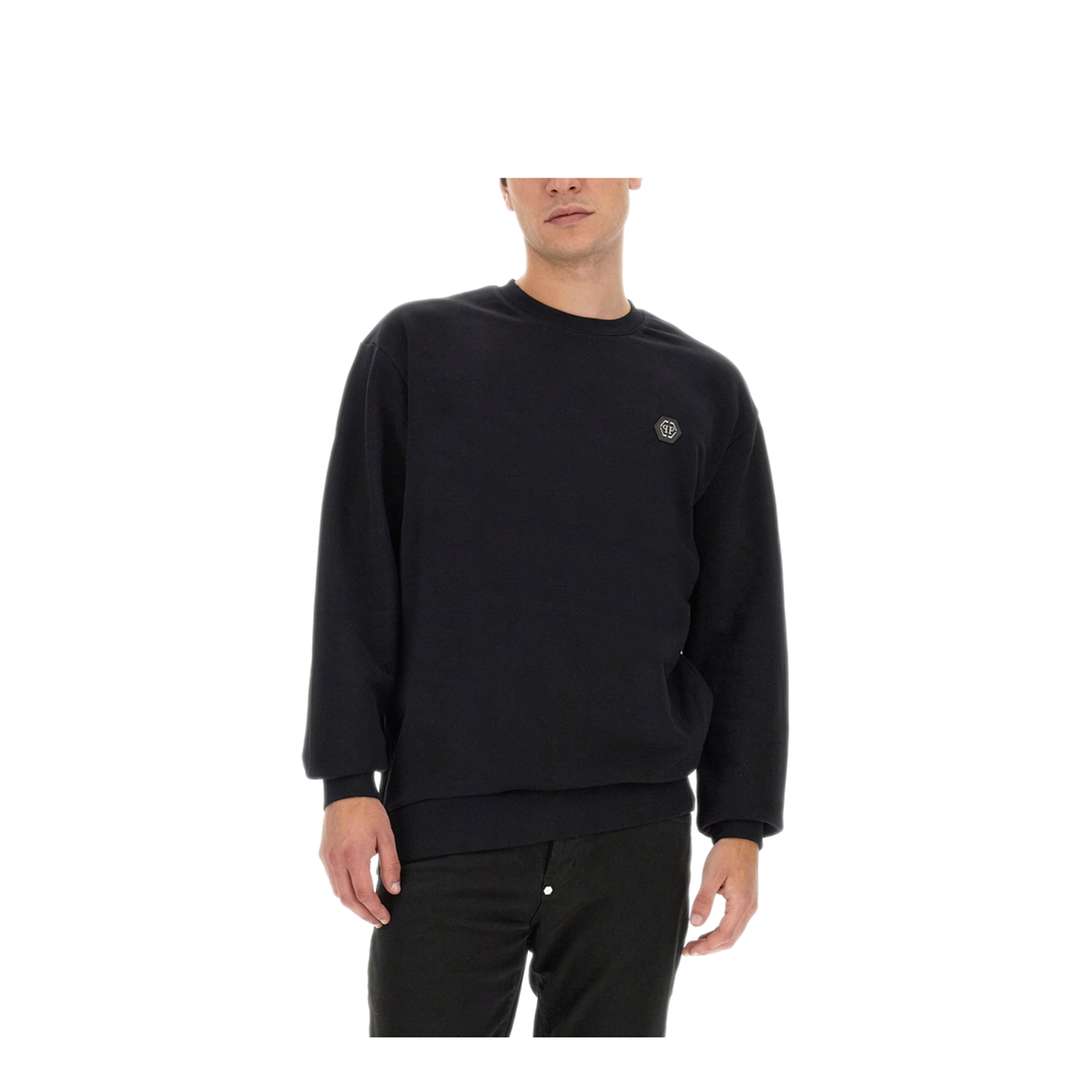 MAYFEYR - PHILIPP PLEIN - Oversize Sweatshirt With Rhinestone Logo - MJO1061PJO002N02