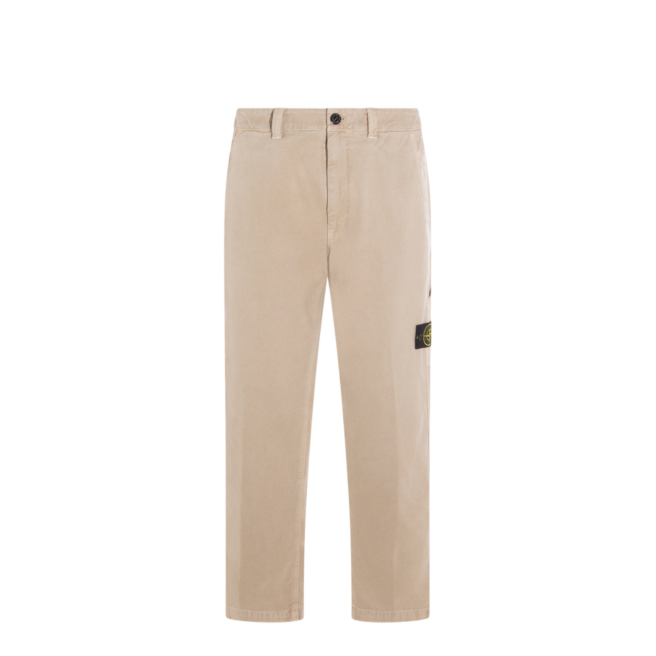 Beige Regular Pants