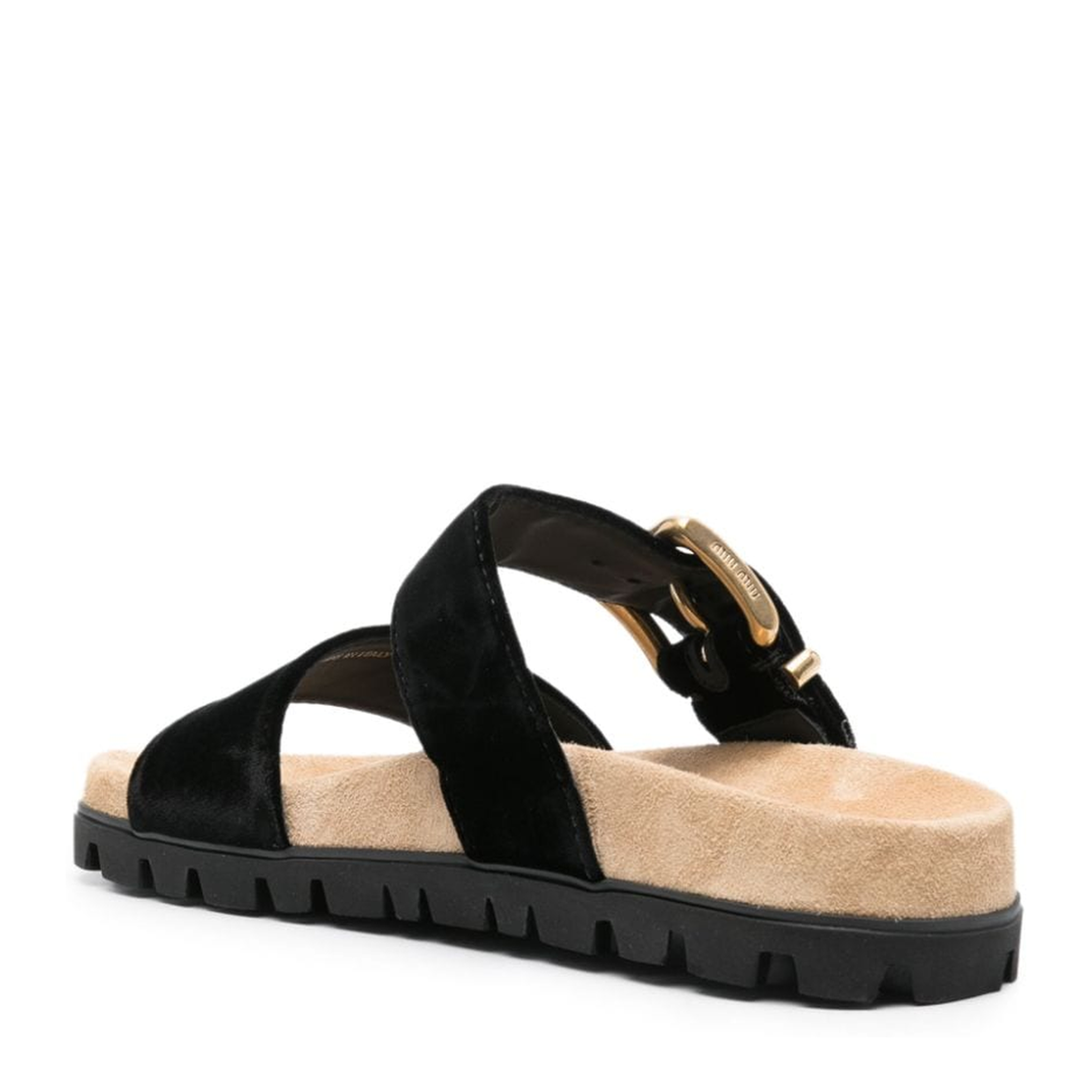 MAYFEYR - Miu Miu - Suede Buckle Sandals - 5XX632FD010068F0002