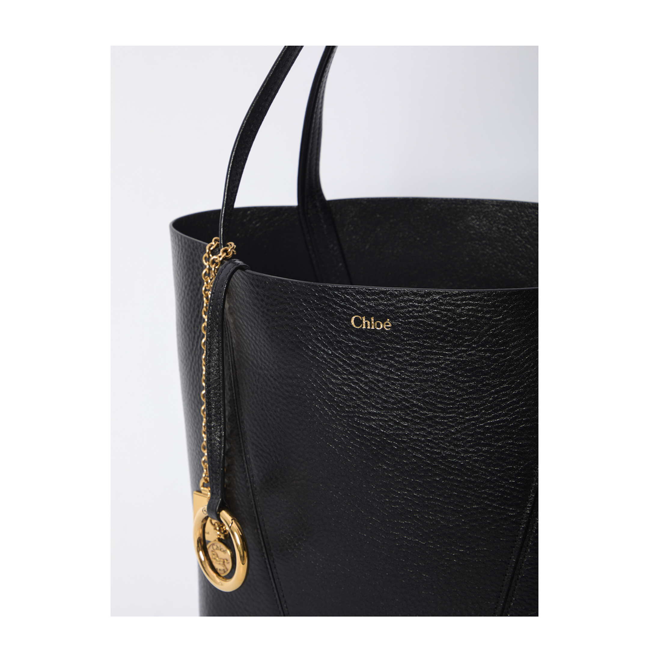 Black Two Flat Shoulder Straps Bag