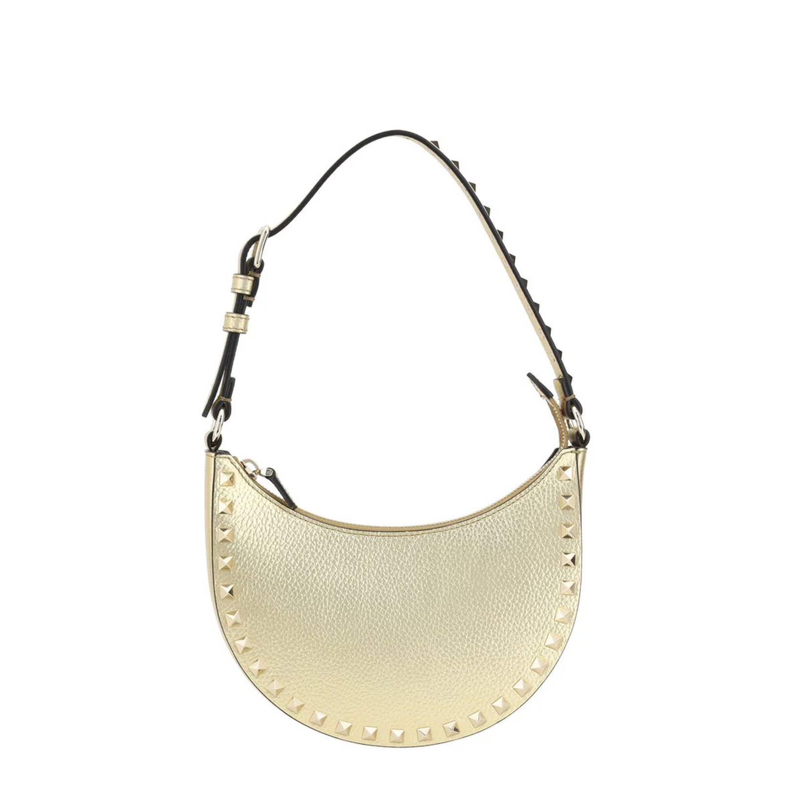 Gold Hobo Rockstud Mini Shoulder Bag
