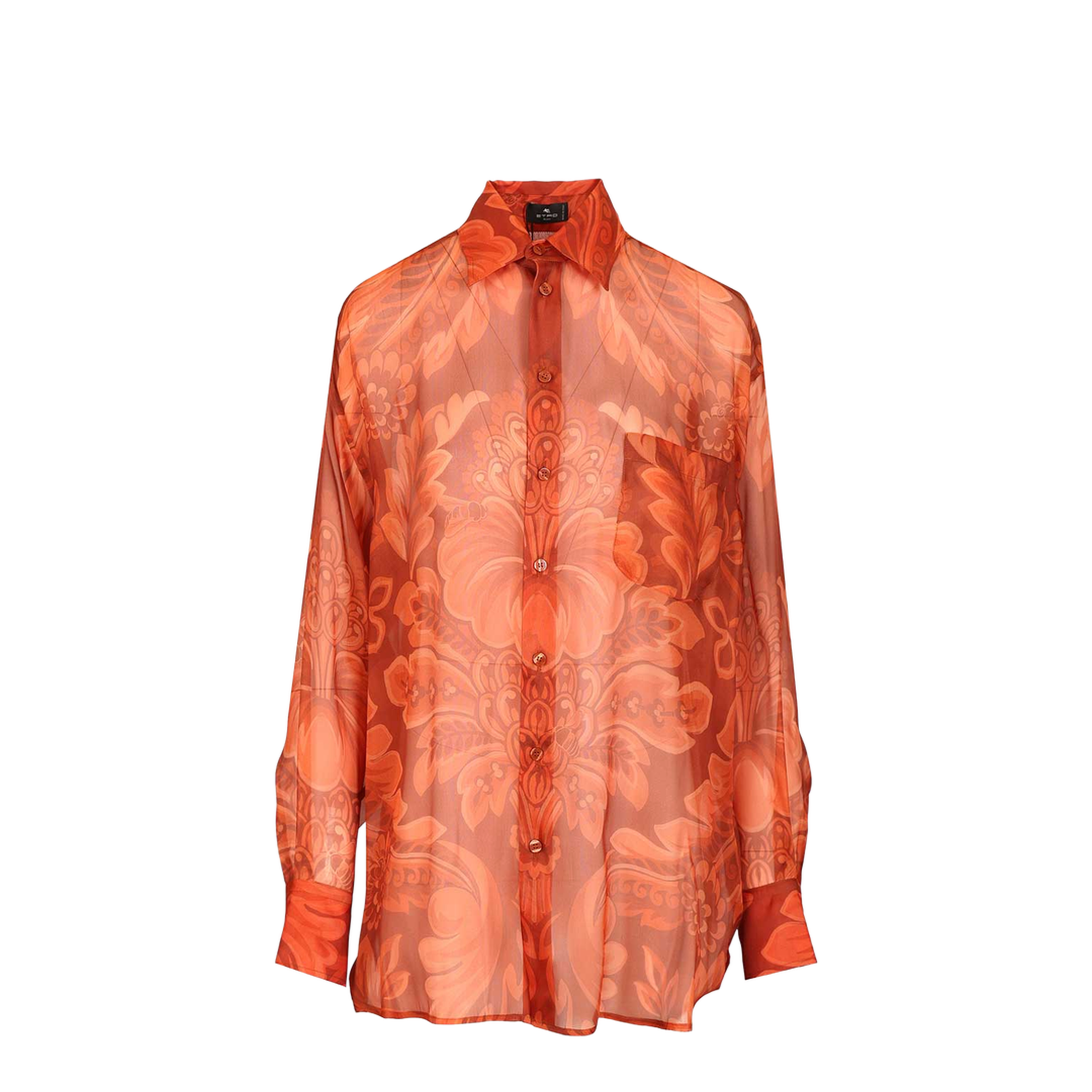 Silk Shirt Orange