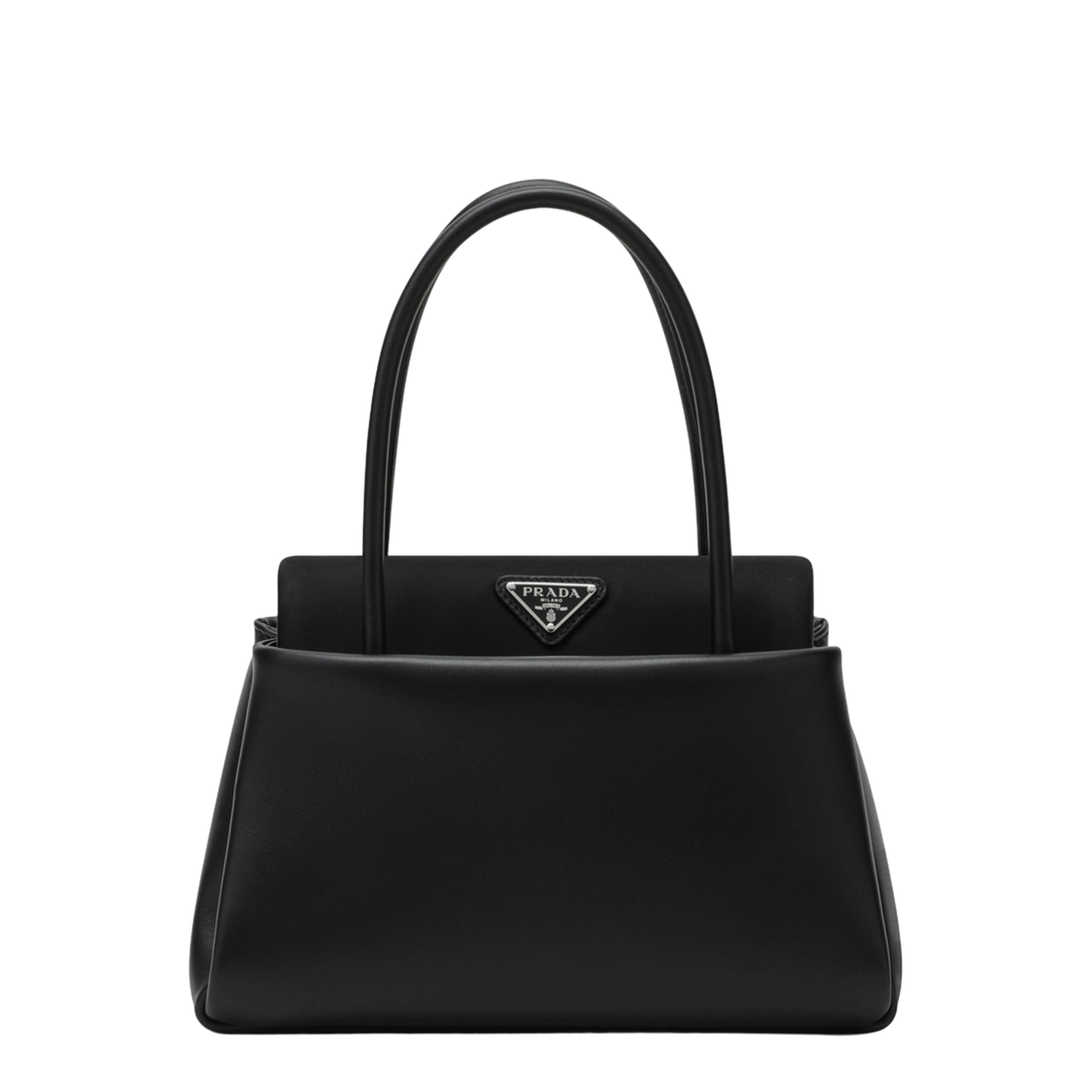 MAYFEYR - Prada - Black Medium Passage Bag In Leather And Re-Nylon - 1BA501OPO2G52F0002