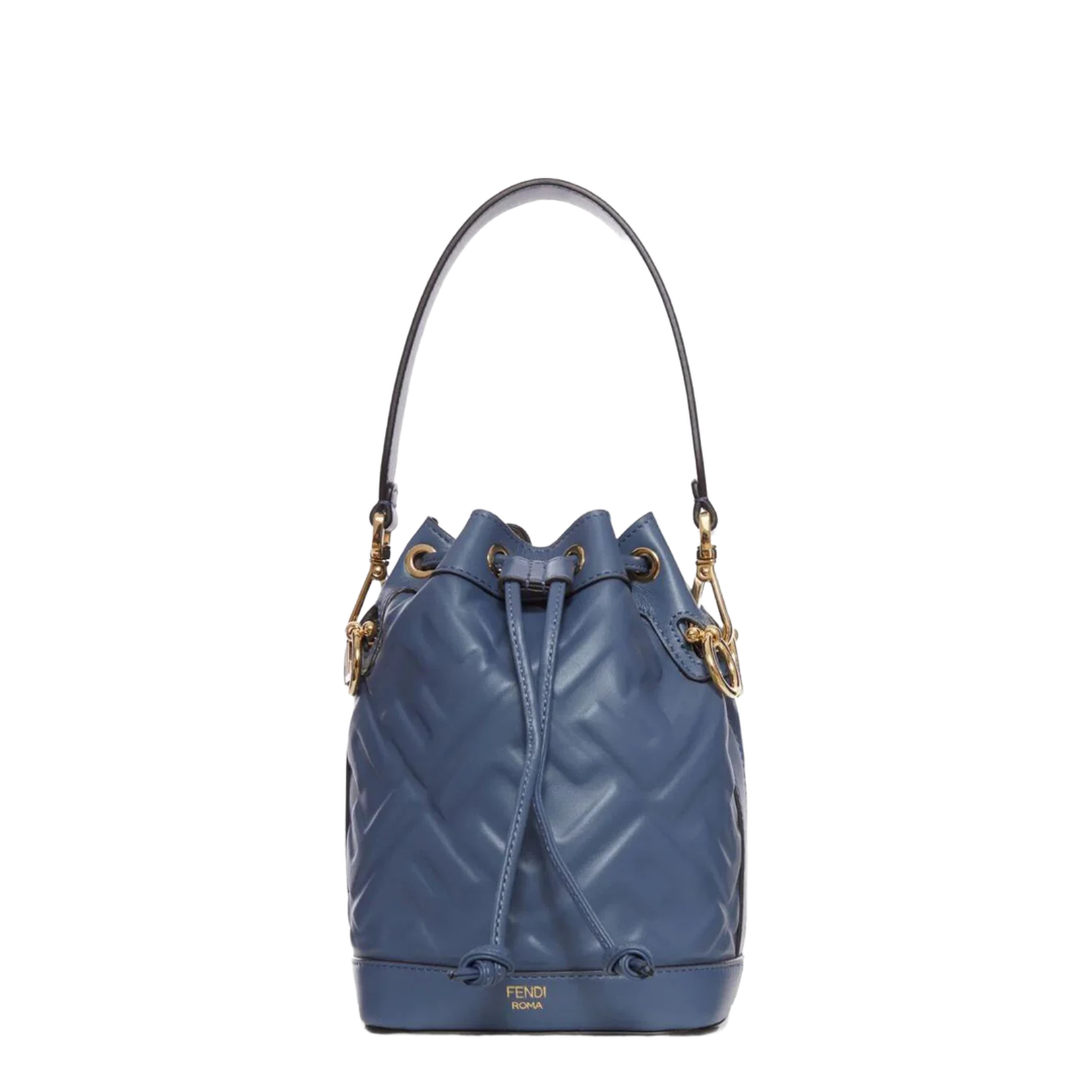 Ff-Motif Mon Tresor Leather Mini Bucket Bag