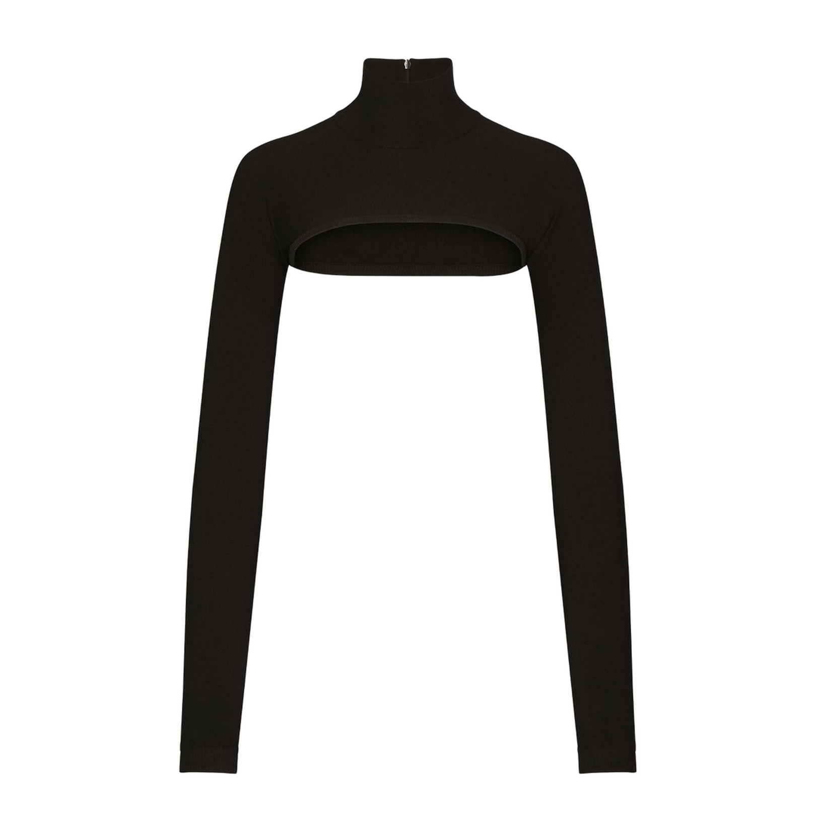 Cropped High-Neck Top