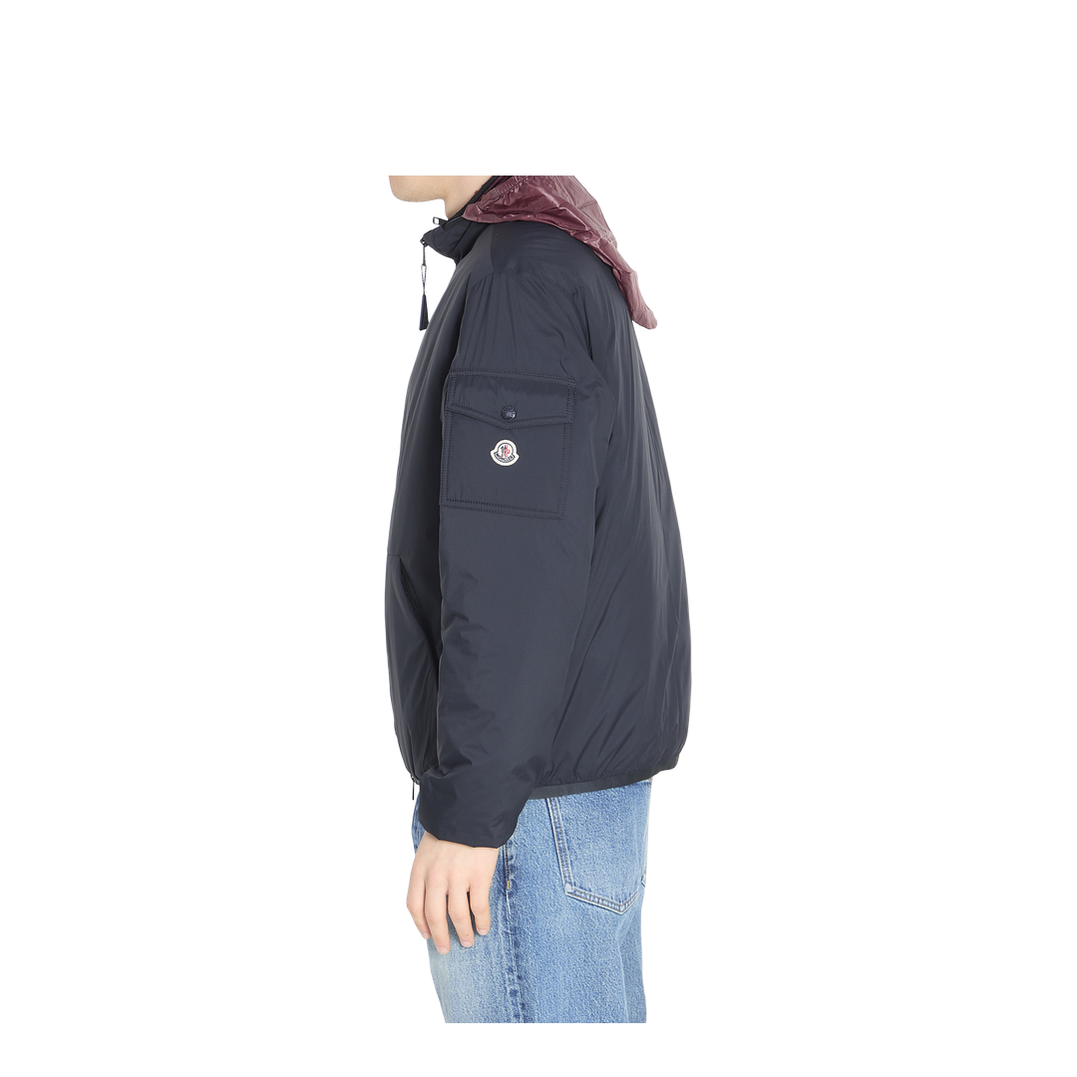 Dark Blue Nylon Breezes Down Jacket