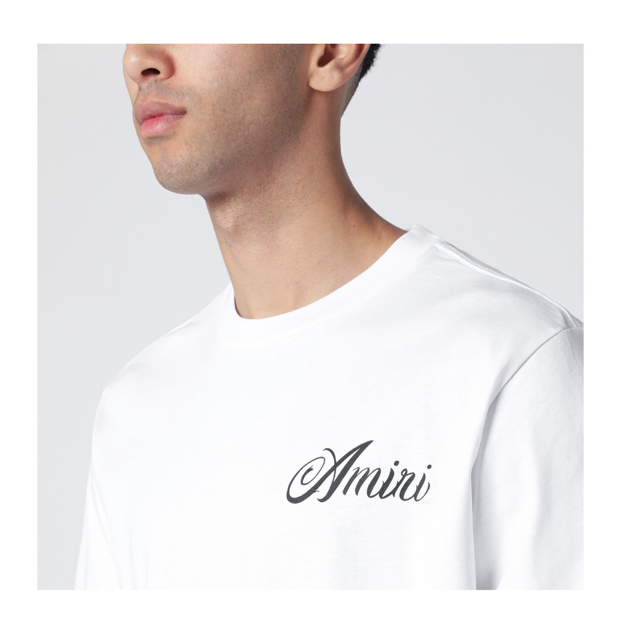 White Cotton T-Shirt With Logo Print