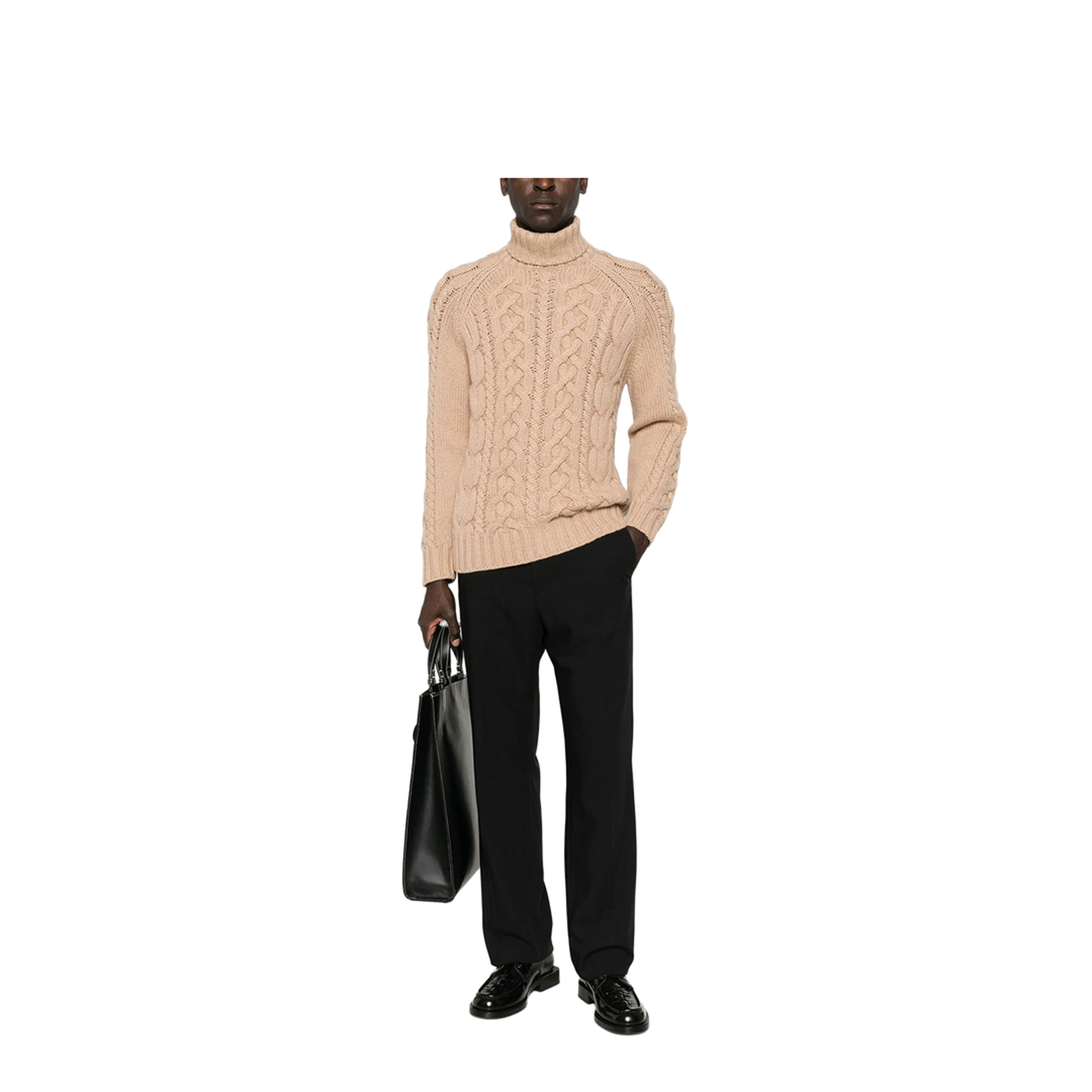 MAYFEYR - Brunello Cucinelli - Cable-Knit Roll-Neck Cashmere Sweater - MA2301503