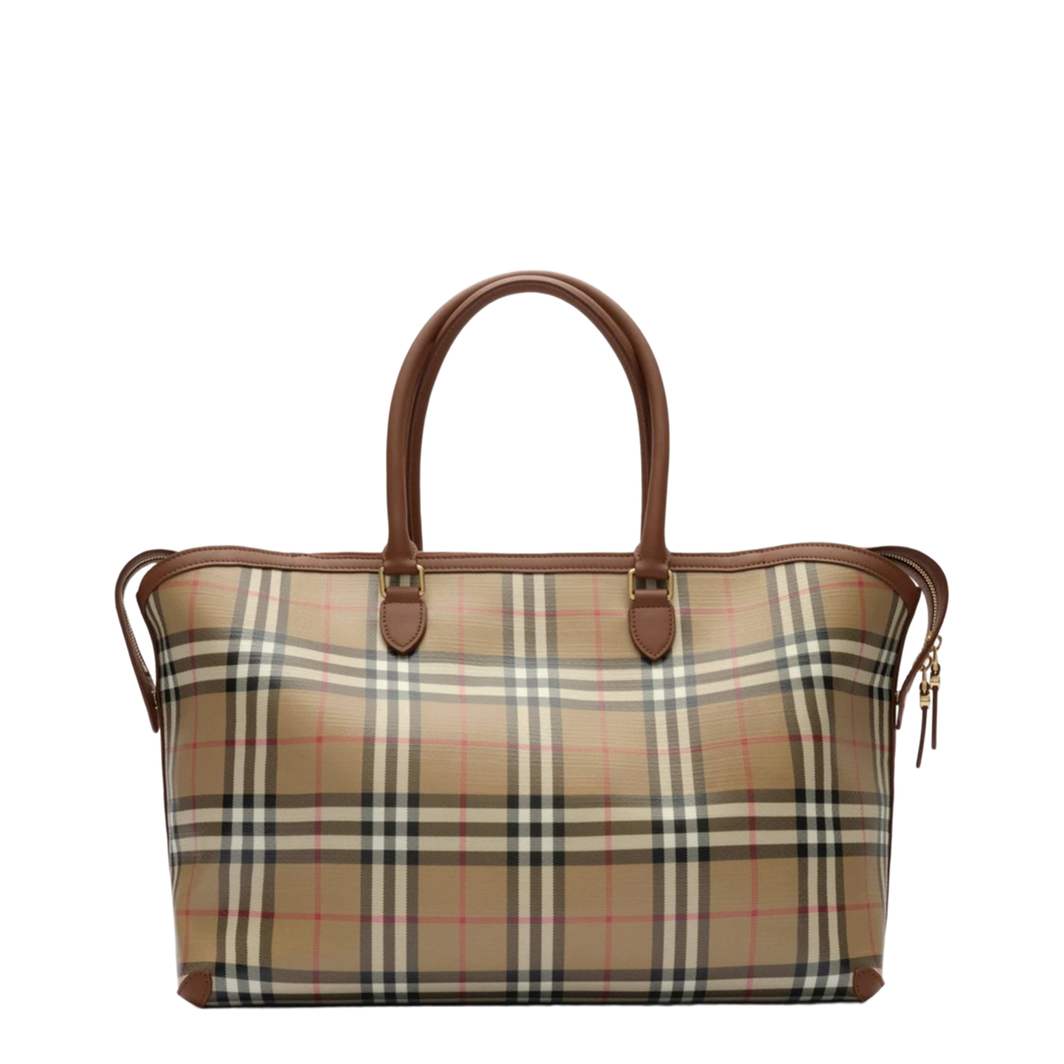 MAYFEYR - Burberry - Tote Media Check With Zipper - 8129035A7026