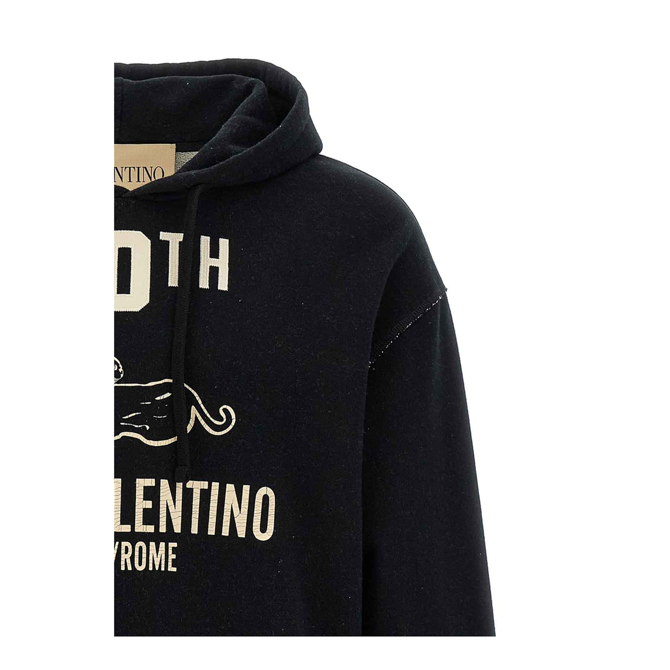 Printed Hoodie Black