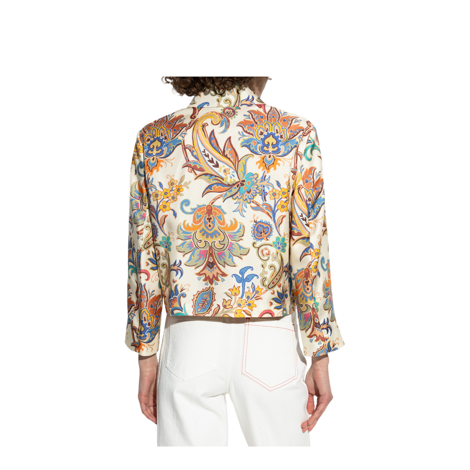 Silk Jacket with Print