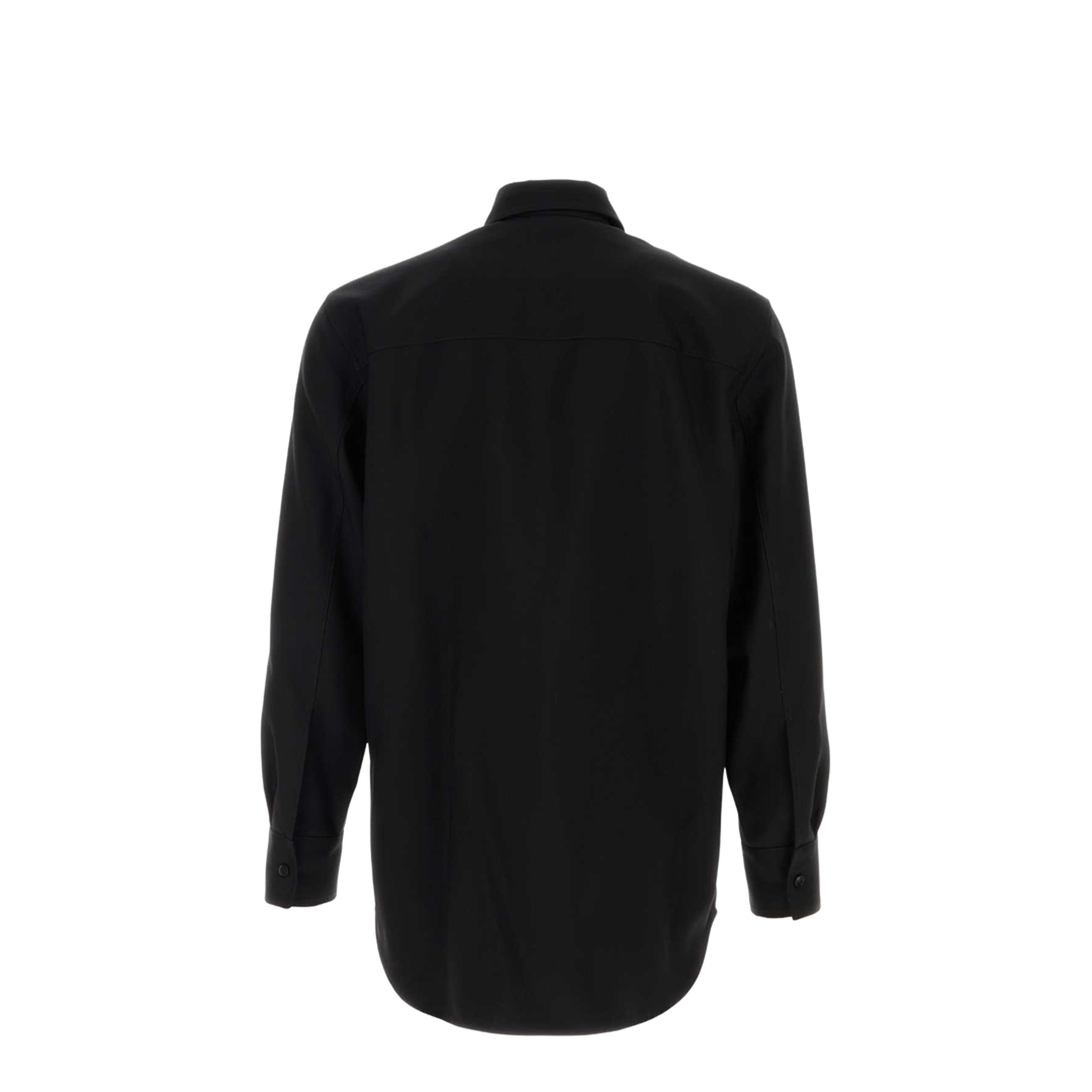 Black Wool Shirt