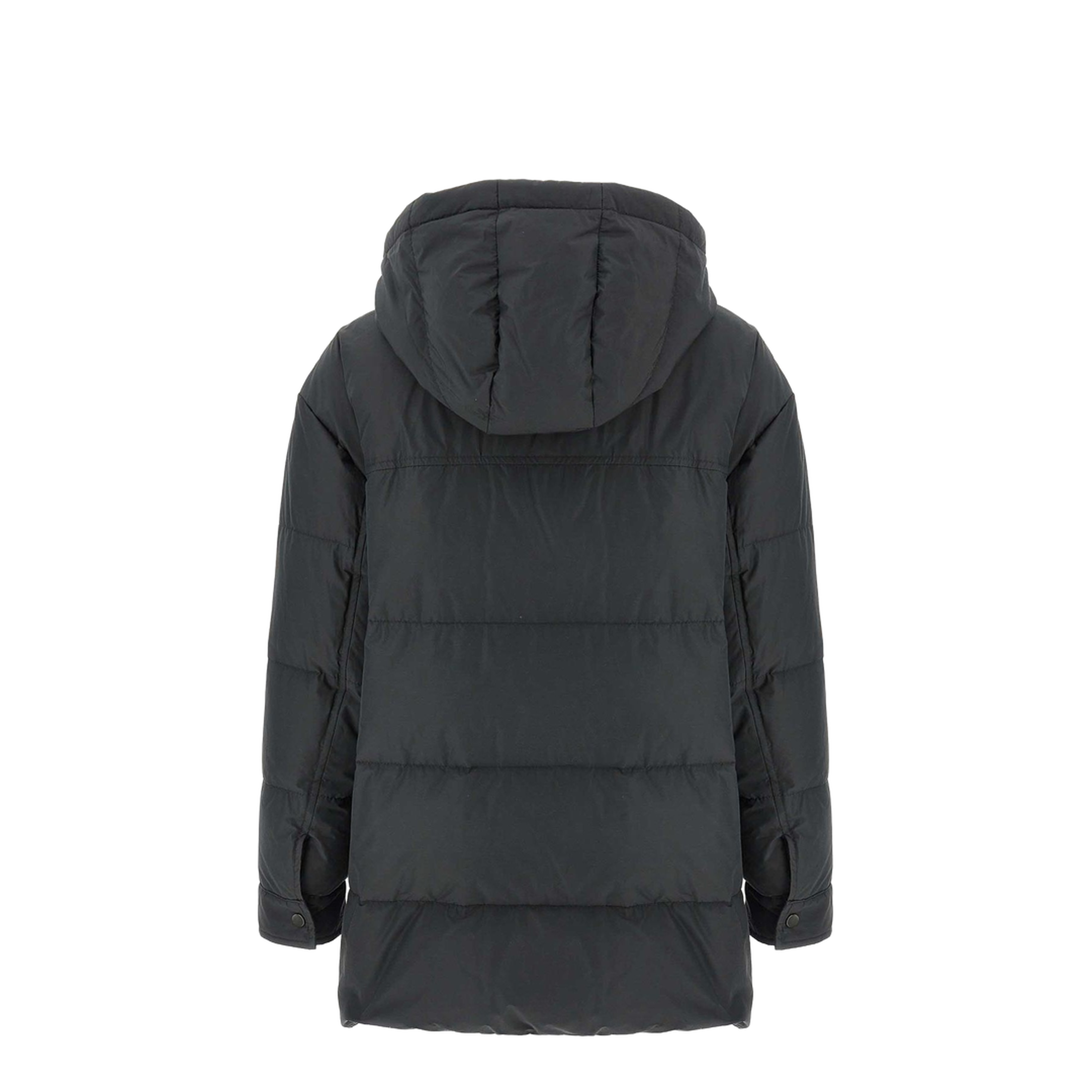 Knitted Neck Down Jackets Gray