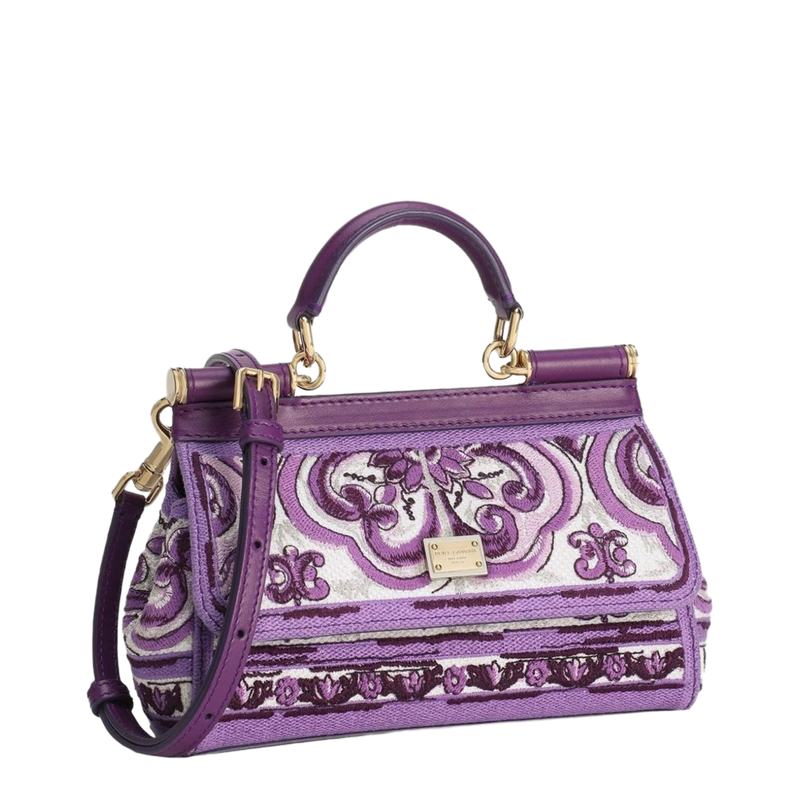 Small Sicily Handbag with Majolica Embroidery