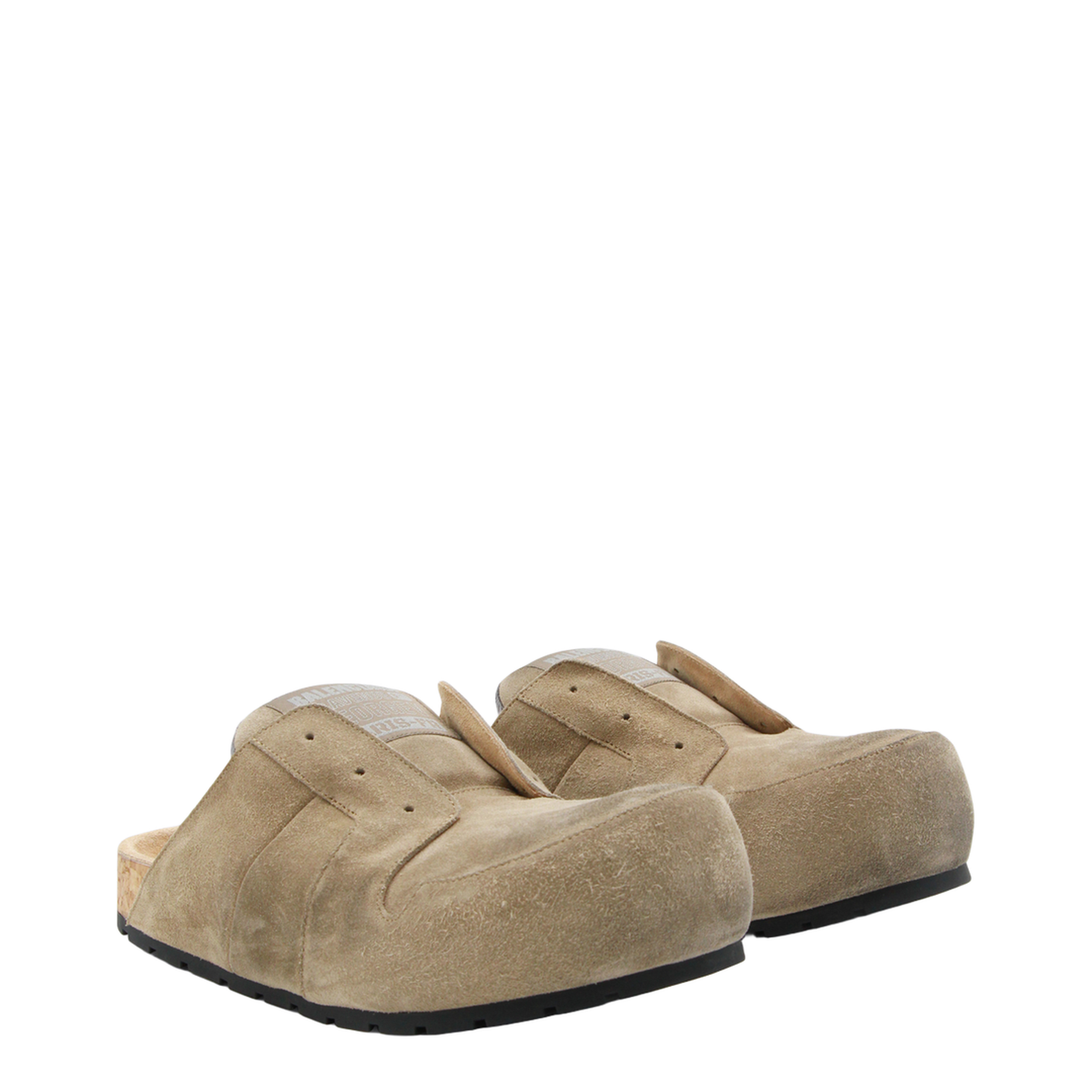 Dumbo Sabot in Distressed Suede Calfskin