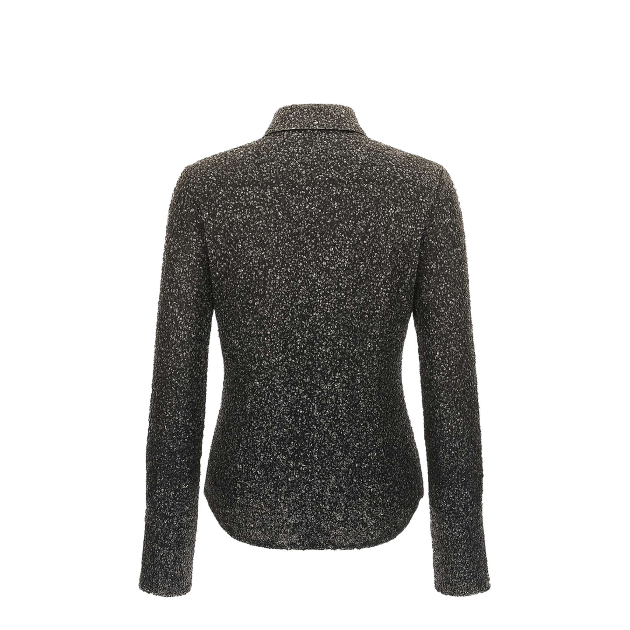 Shirt With Sequins in Black