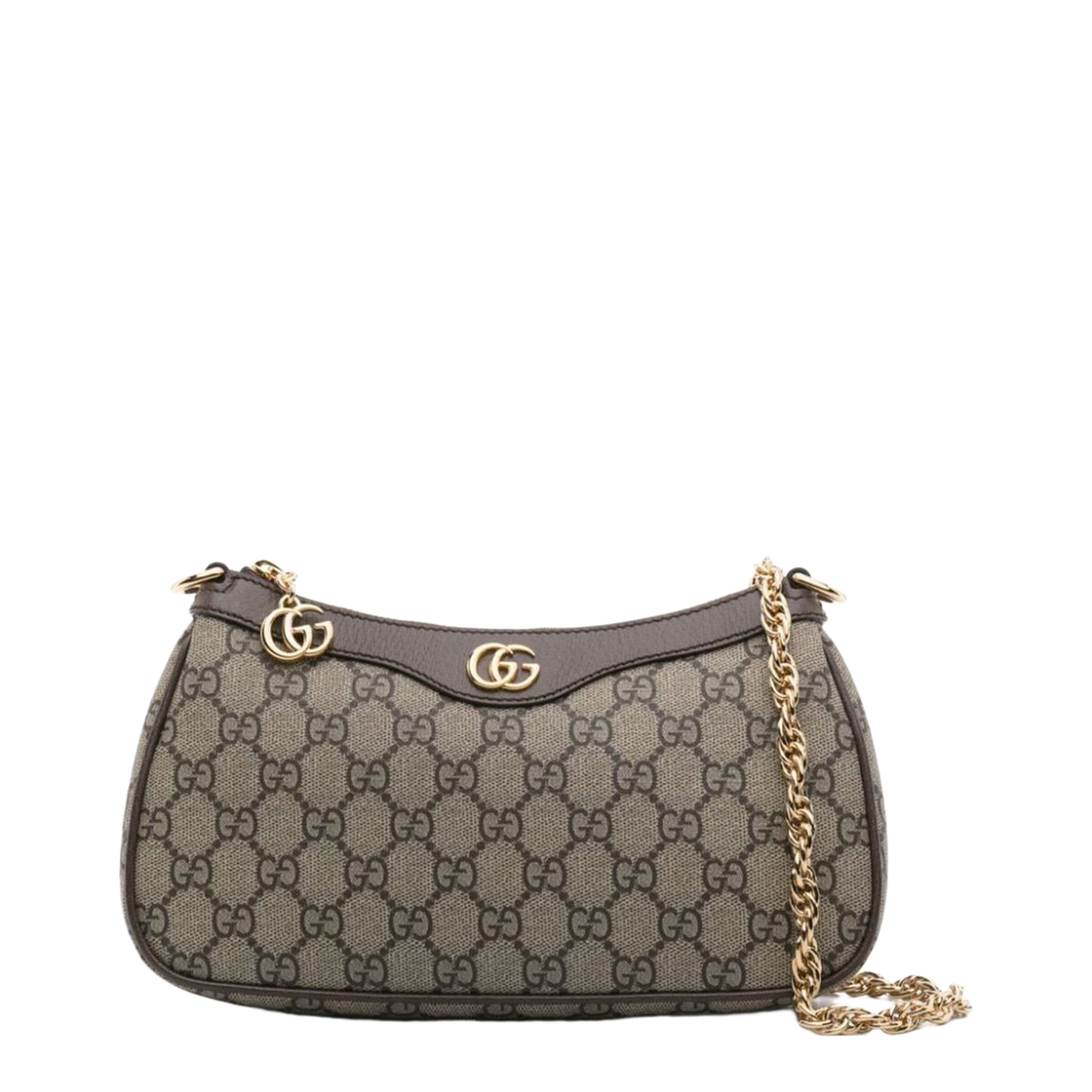 Ophidia Mini Leather Bag - Brown