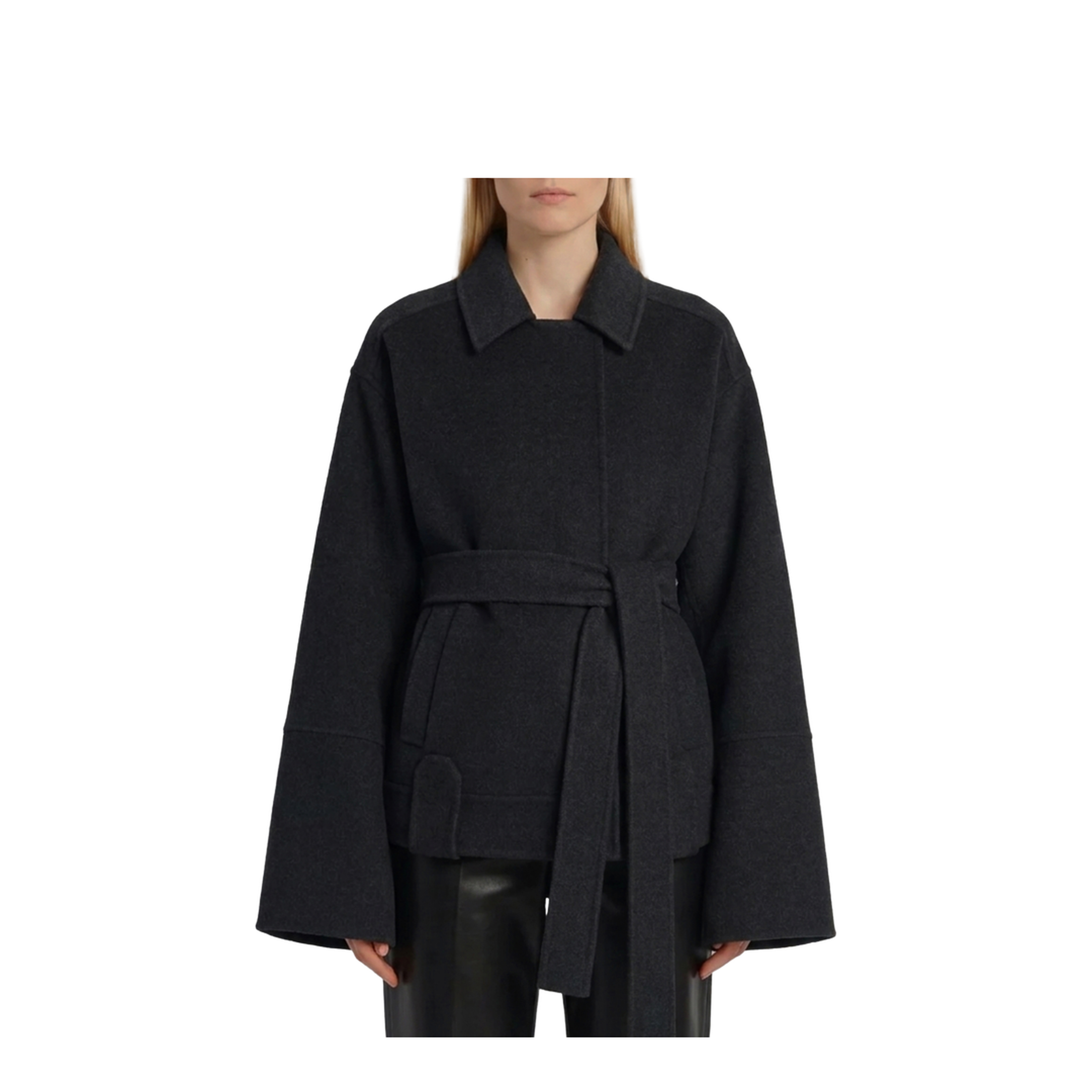 MAYFEYR - Khaite - Alder Charcoal Coat - 6239547205