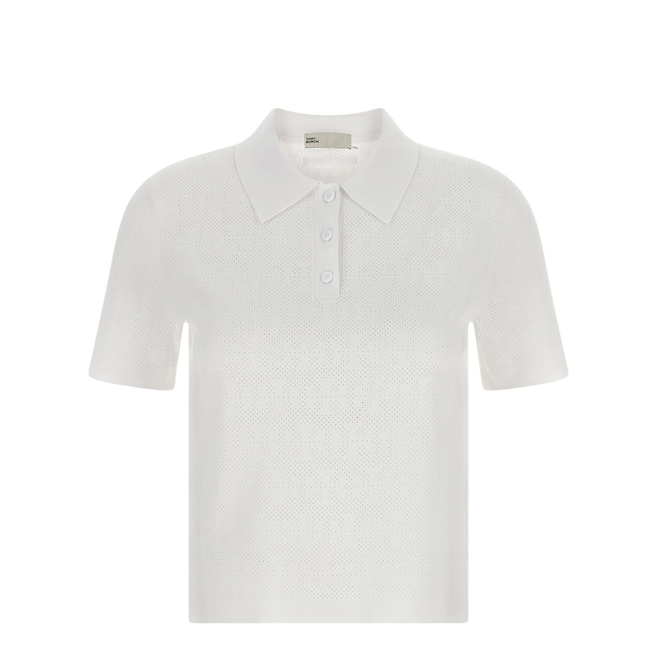 MAYFEYR - Tory Burch - Pointelle Viscose Polo Shirt - 182085100