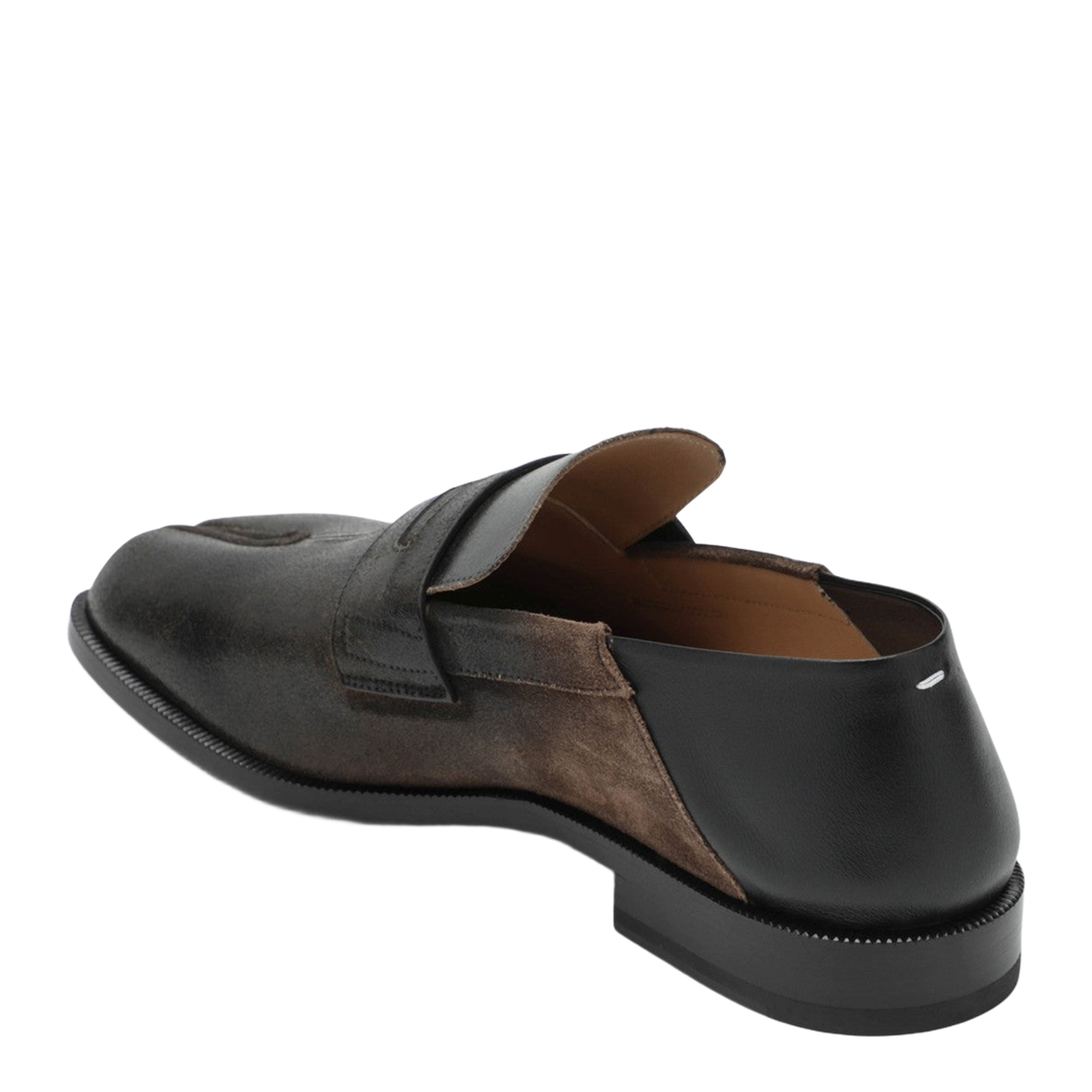 Tabi City loafers in suede with laminated treatment