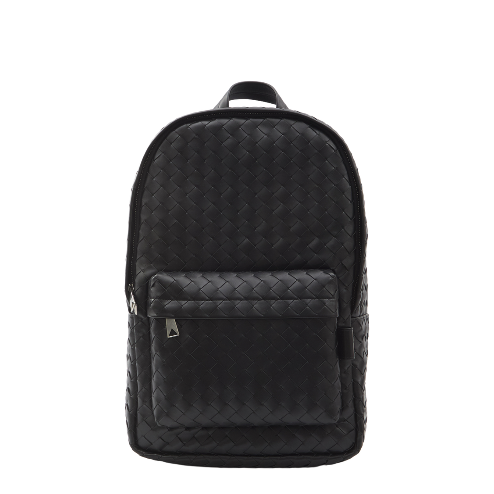 Intrecciato small Leather Backpack - Black
